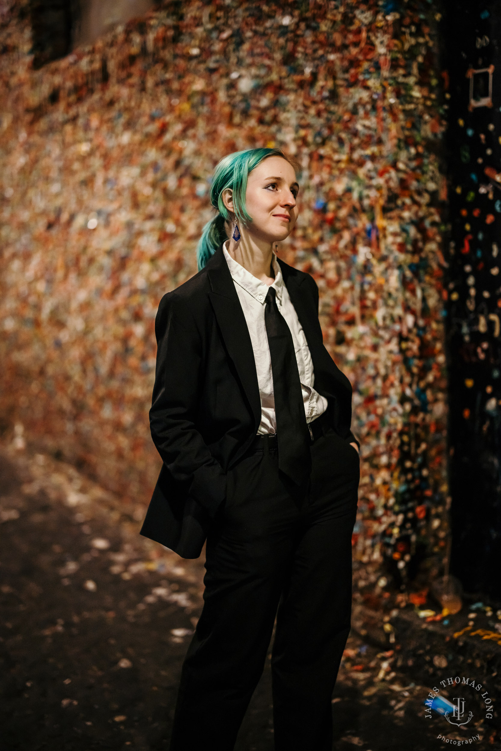 Seattle urban street high school senior portrait session by Seattle senior portrait photographer James Thomas Long Photography