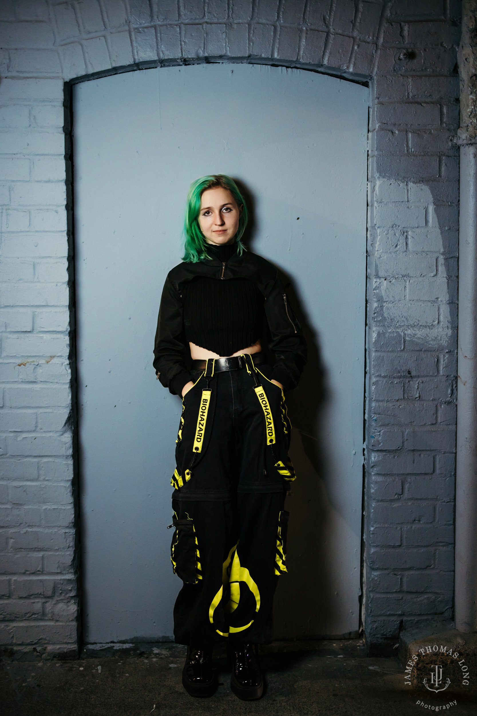 Seattle urban street high school senior portrait session by Seattle senior portrait photographer James Thomas Long Photography