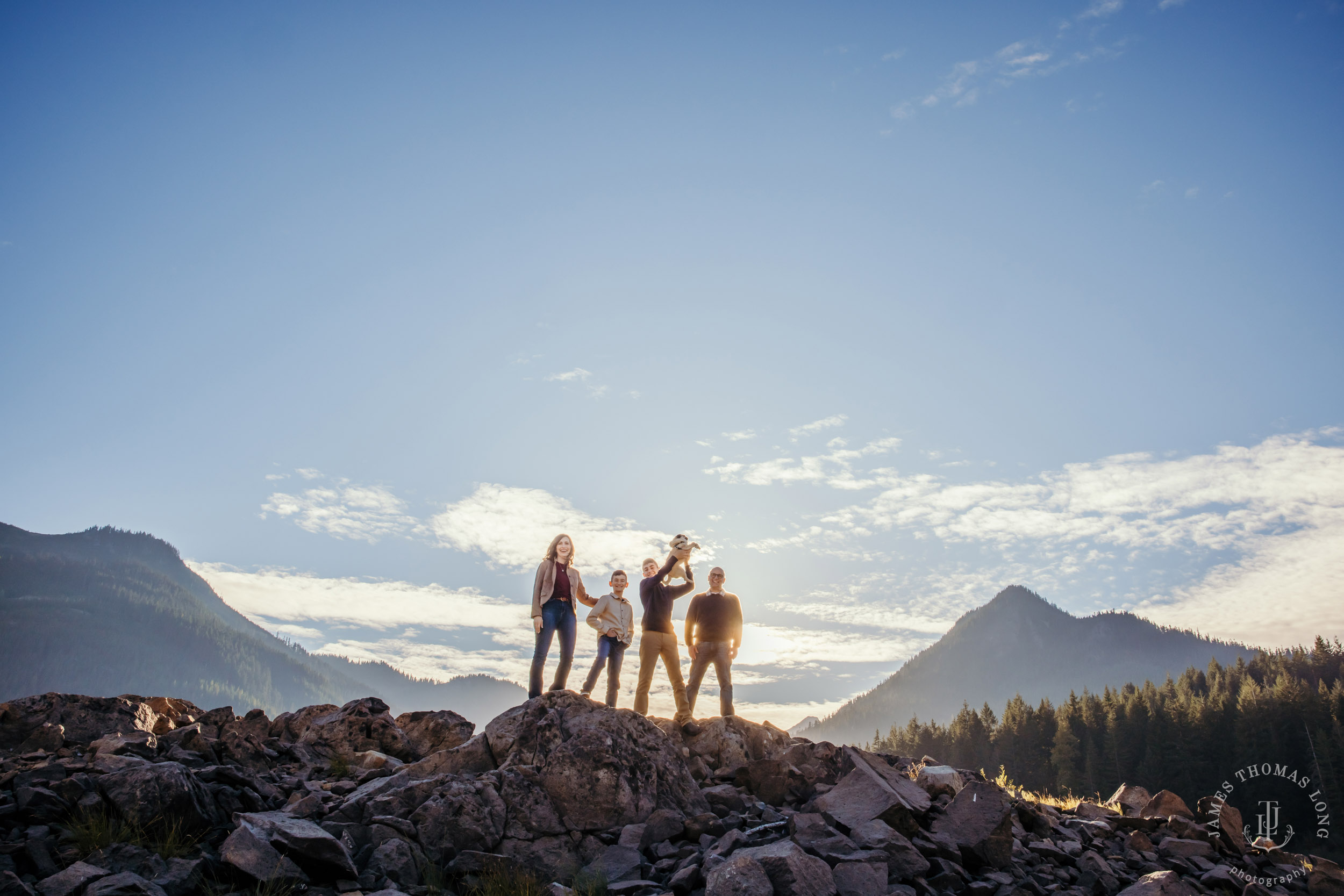 Cascade Mountain adventure family photography session by Snoqualmie family photographer James Thomas Long Photography