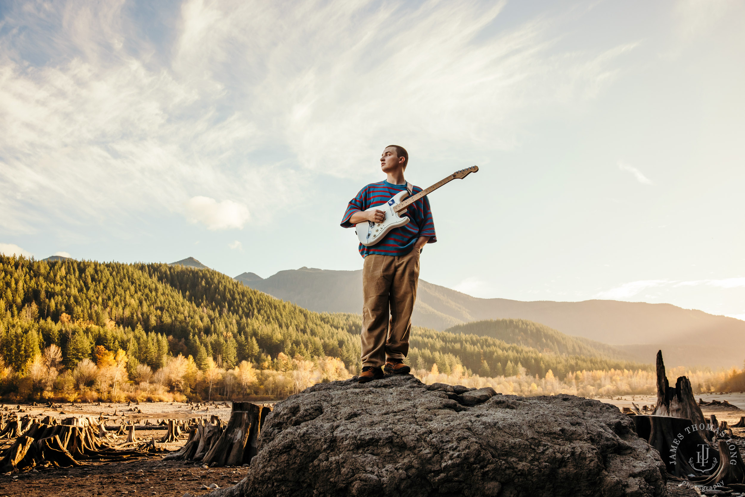 North Bend high school senior portrait session by Snoqualmie senior portrait photographer James Thomas Long Photography