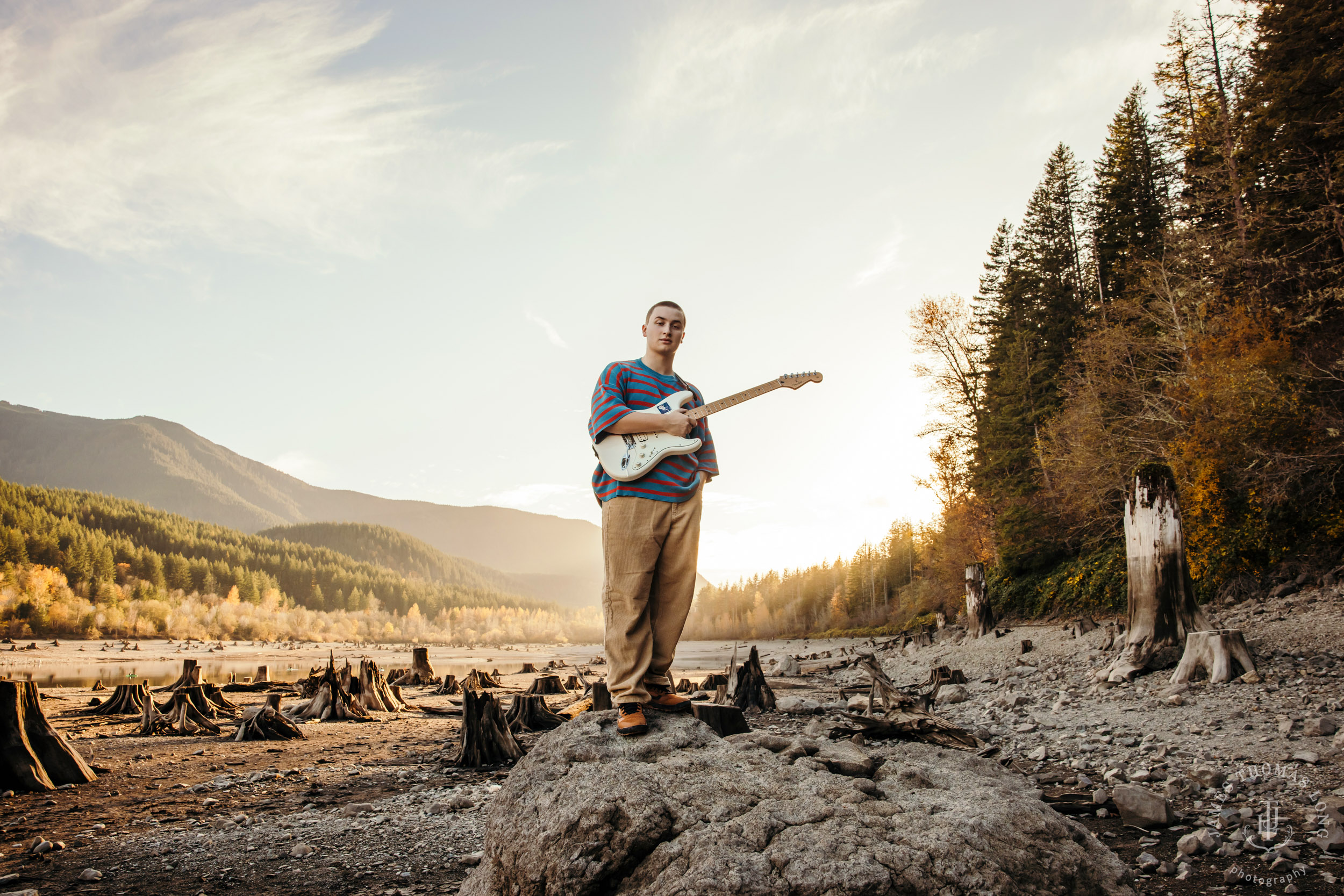 North Bend high school senior portrait session by Snoqualmie senior portrait photographer James Thomas Long Photography