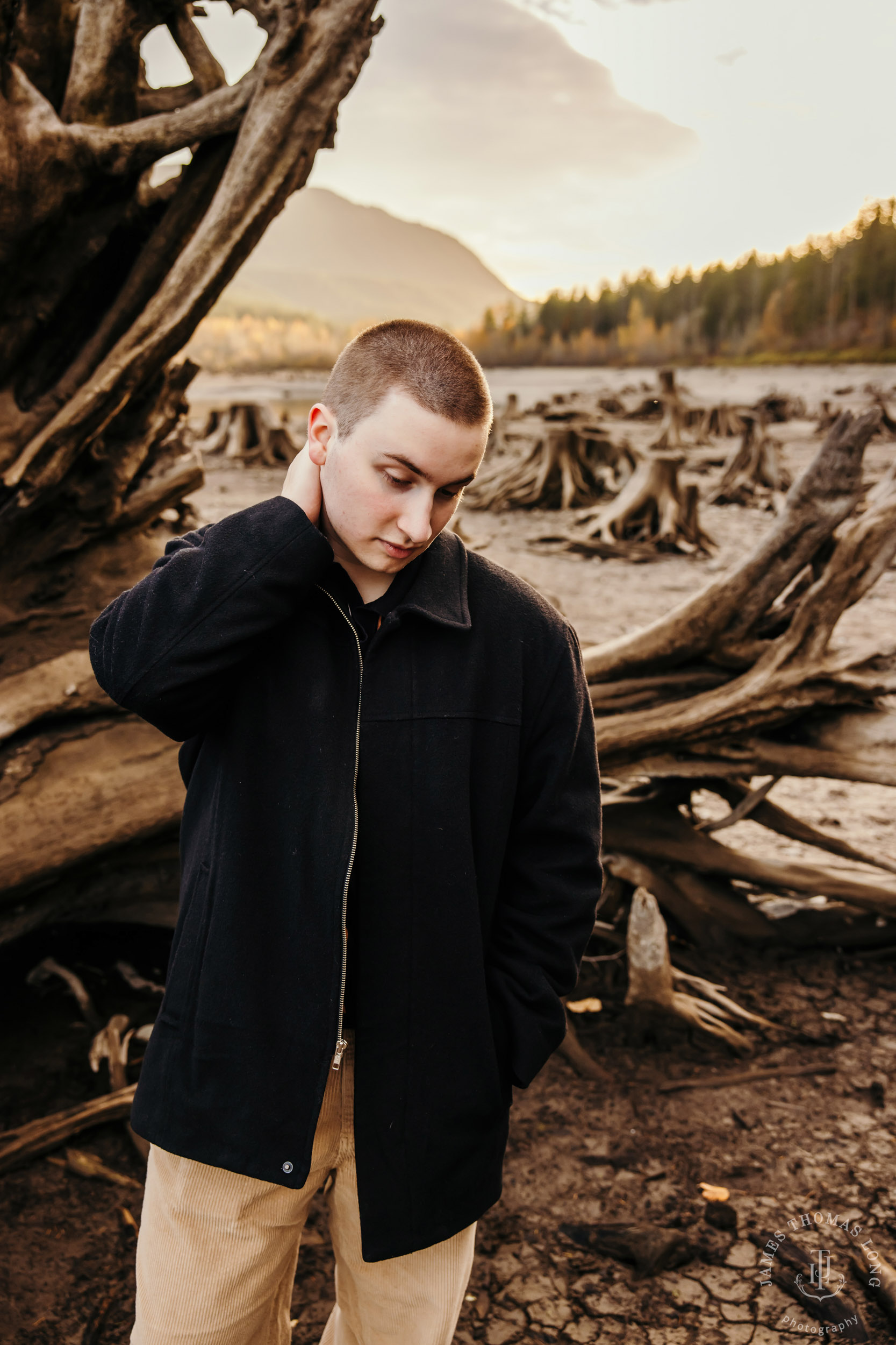 North Bend high school senior portrait session by Snoqualmie senior portrait photographer James Thomas Long Photography