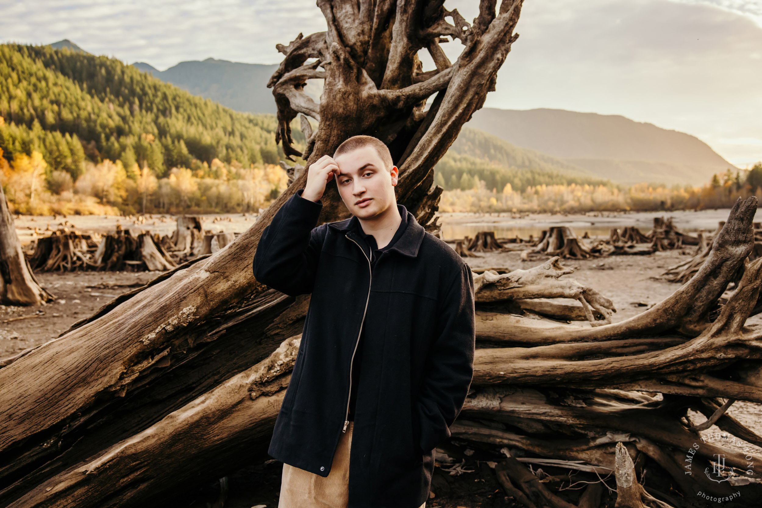 North Bend high school senior portrait session by Snoqualmie senior portrait photographer James Thomas Long Photography