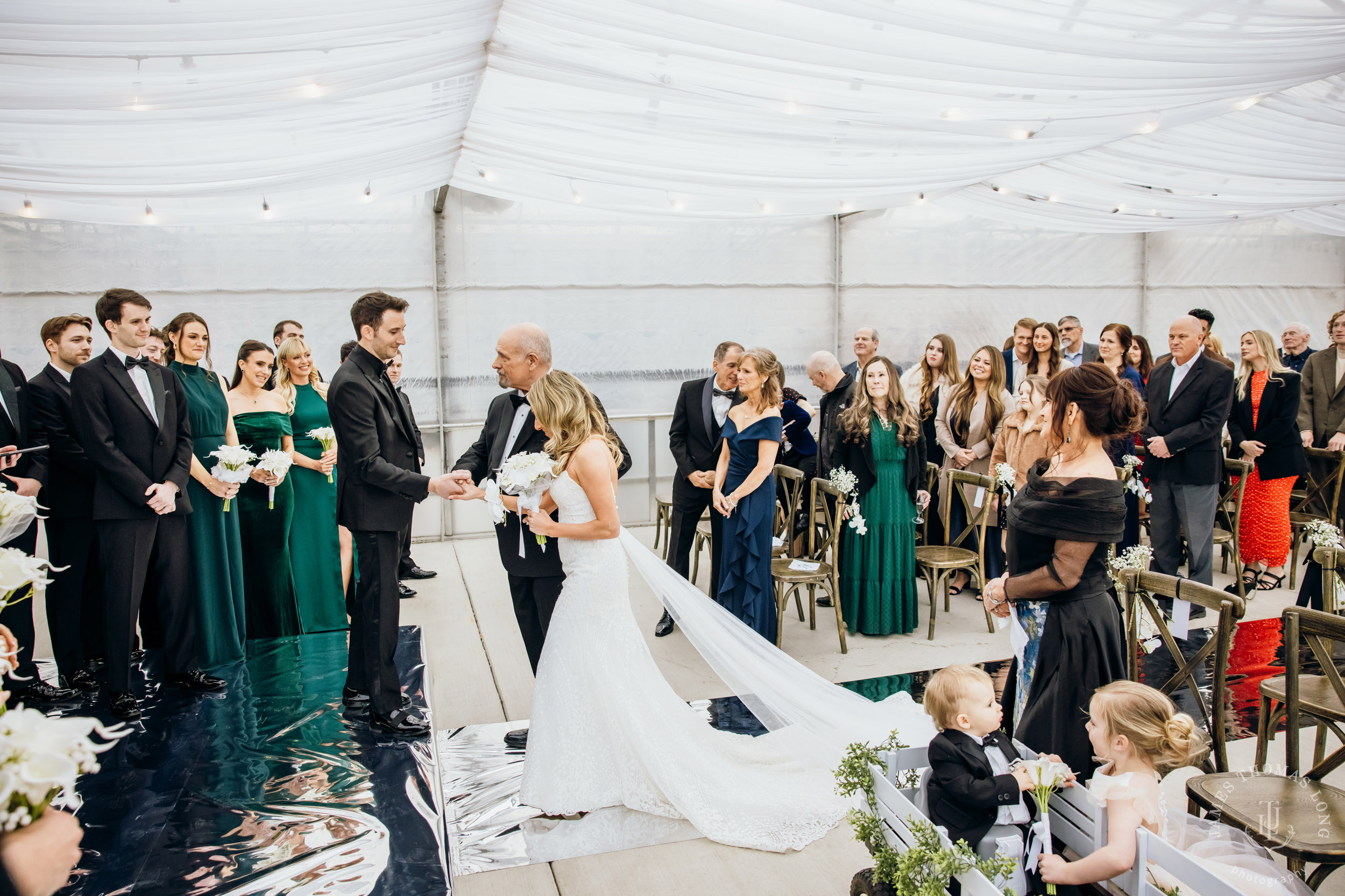 Farm 12 Puyallup wedding by Seattle wedding photographer James Thomas Long Photography