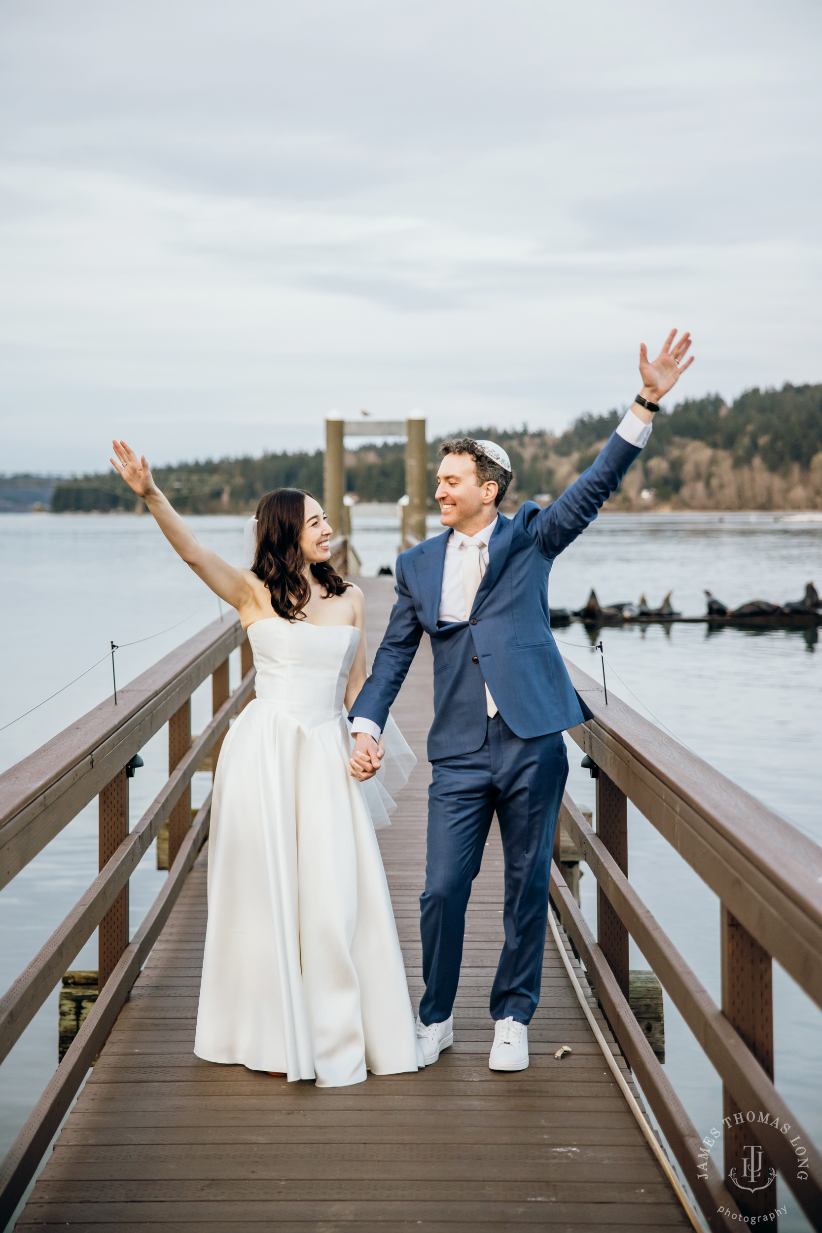 Kiana Lodge Poulsbo Jewish wedding by Seattle wedding photographer James Thomas Long Photography