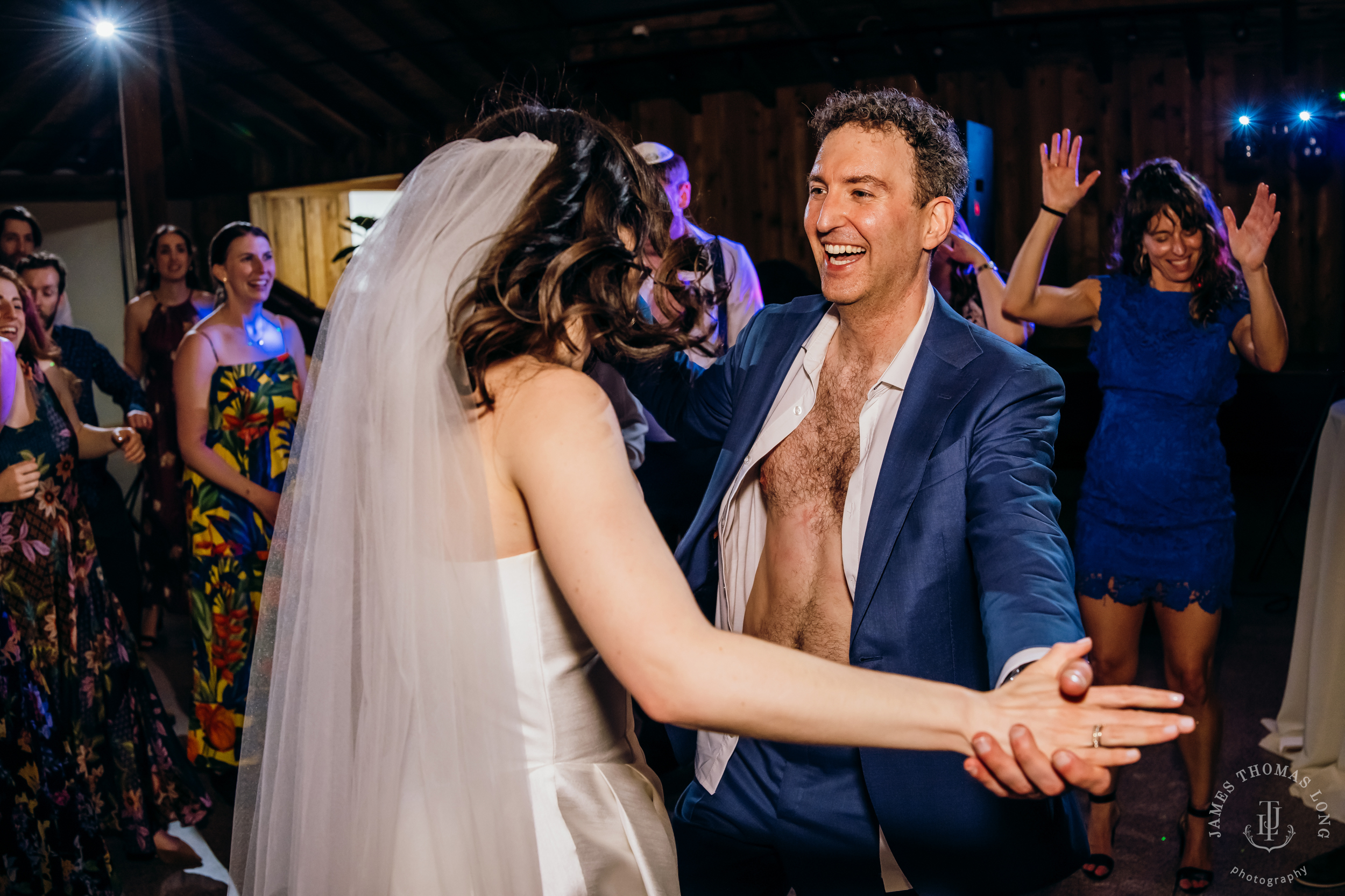 Kiana Lodge Poulsbo Jewish wedding by Seattle wedding photographer James Thomas Long Photography