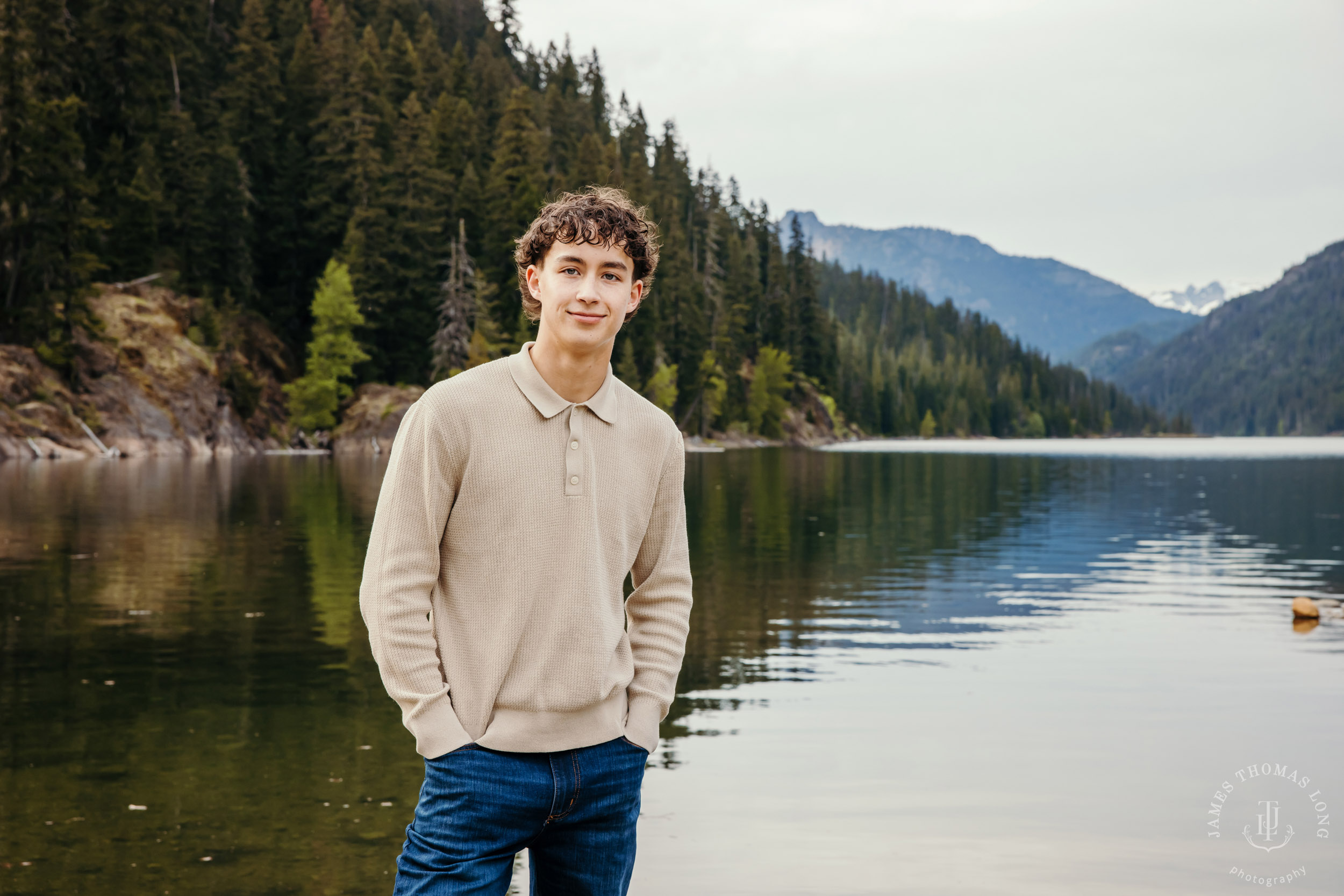 Snoqualmie Cascade Mountain high school senior portrait session by Snoqualmie senior photographer James Thomas Long Photography