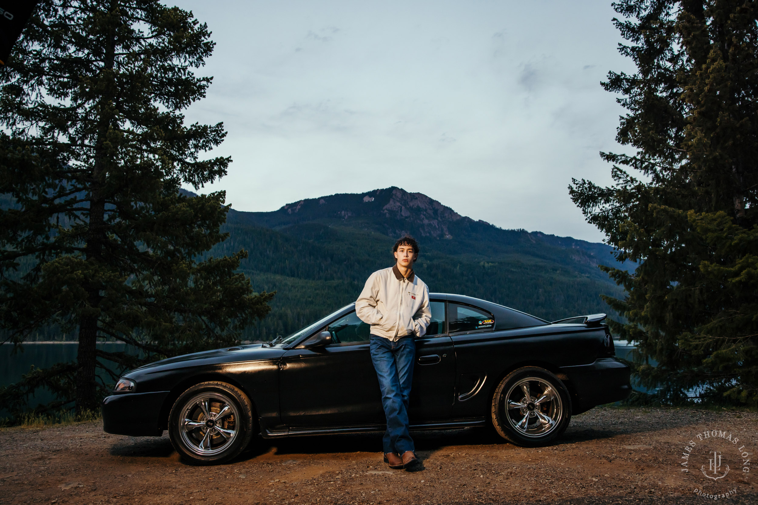 Snoqualmie Cascade Mountain high school senior portrait session by Snoqualmie senior photographer James Thomas Long Photography