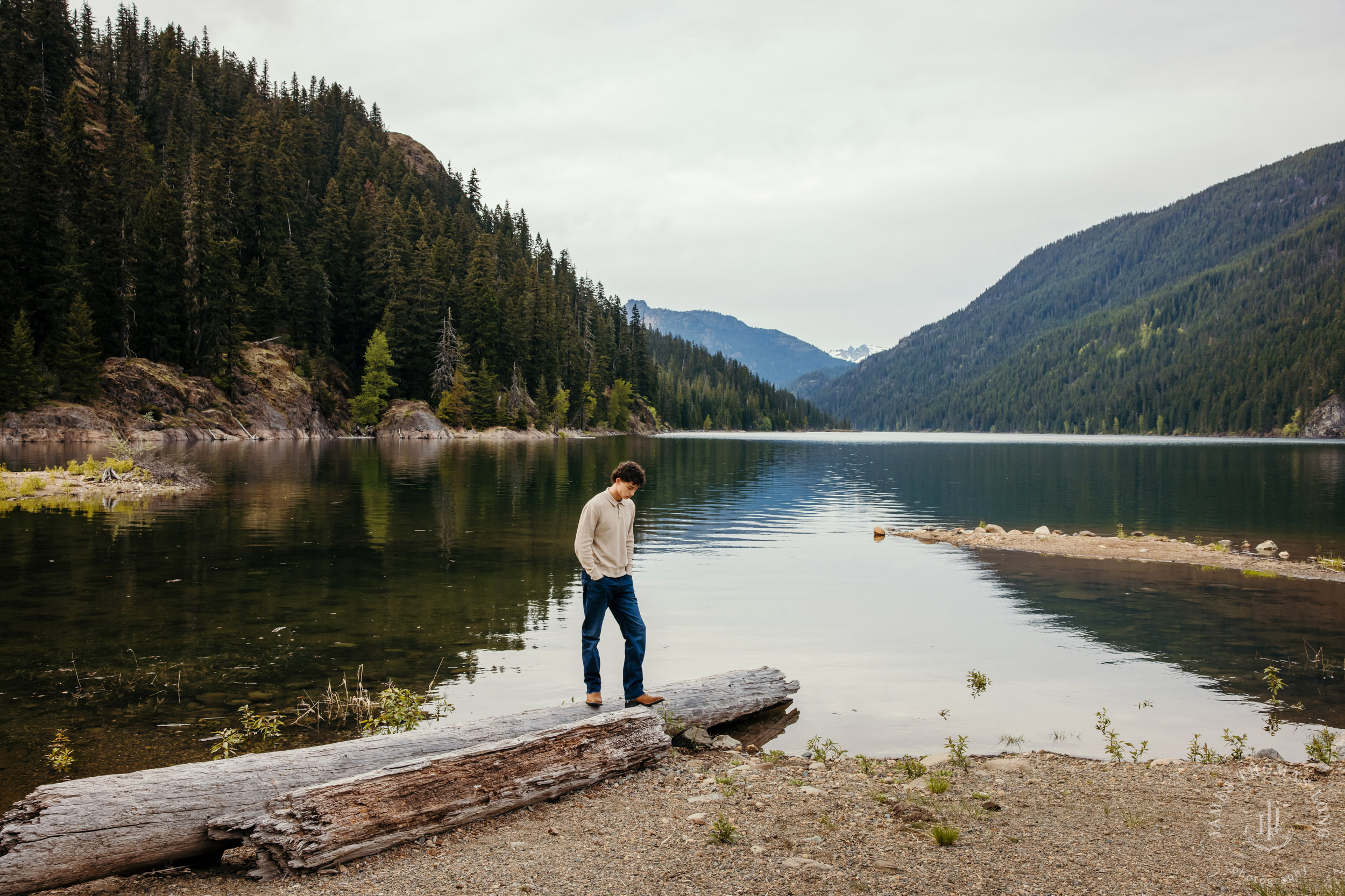 Snoqualmie Cascade Mountain high school senior portrait session by Snoqualmie senior photographer James Thomas Long Photography