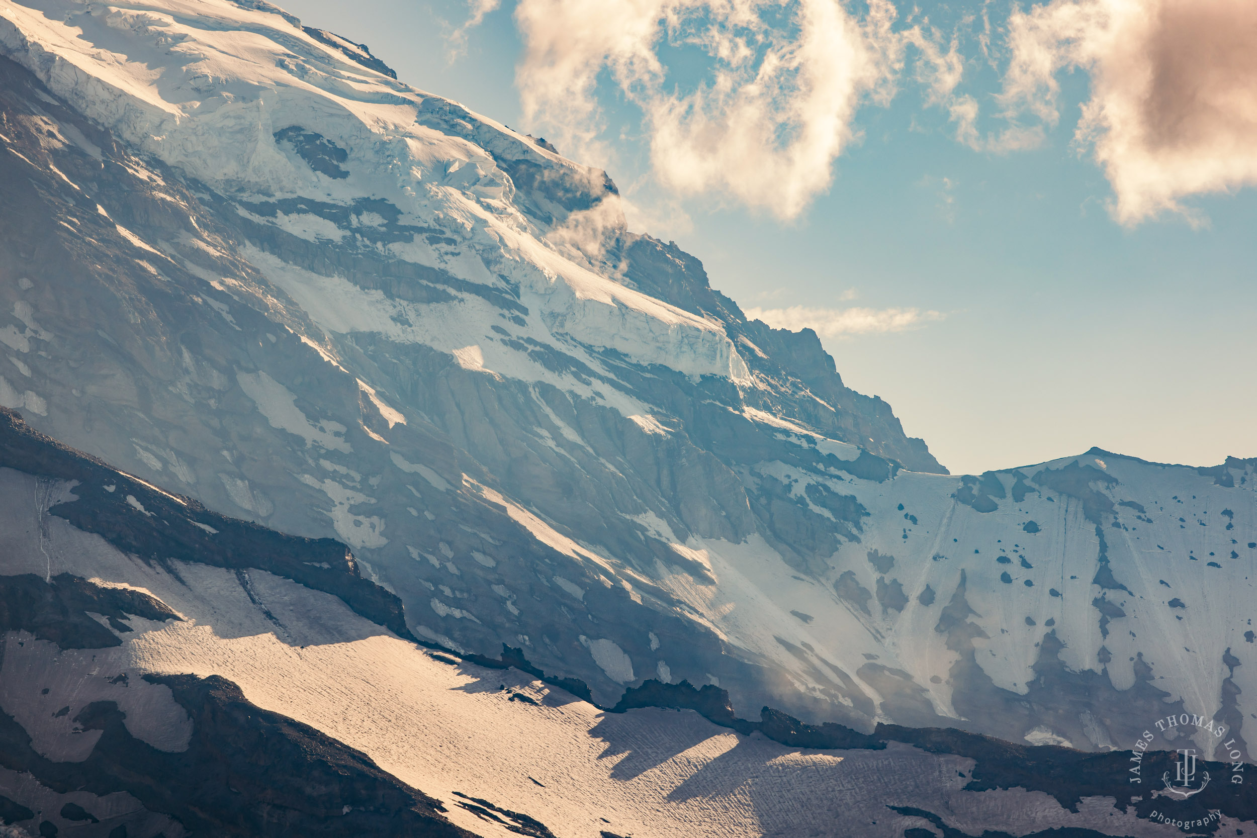 Mount Rainier adventure engagement session by Seattle adventure elopement photographer James Thomas Long Photography