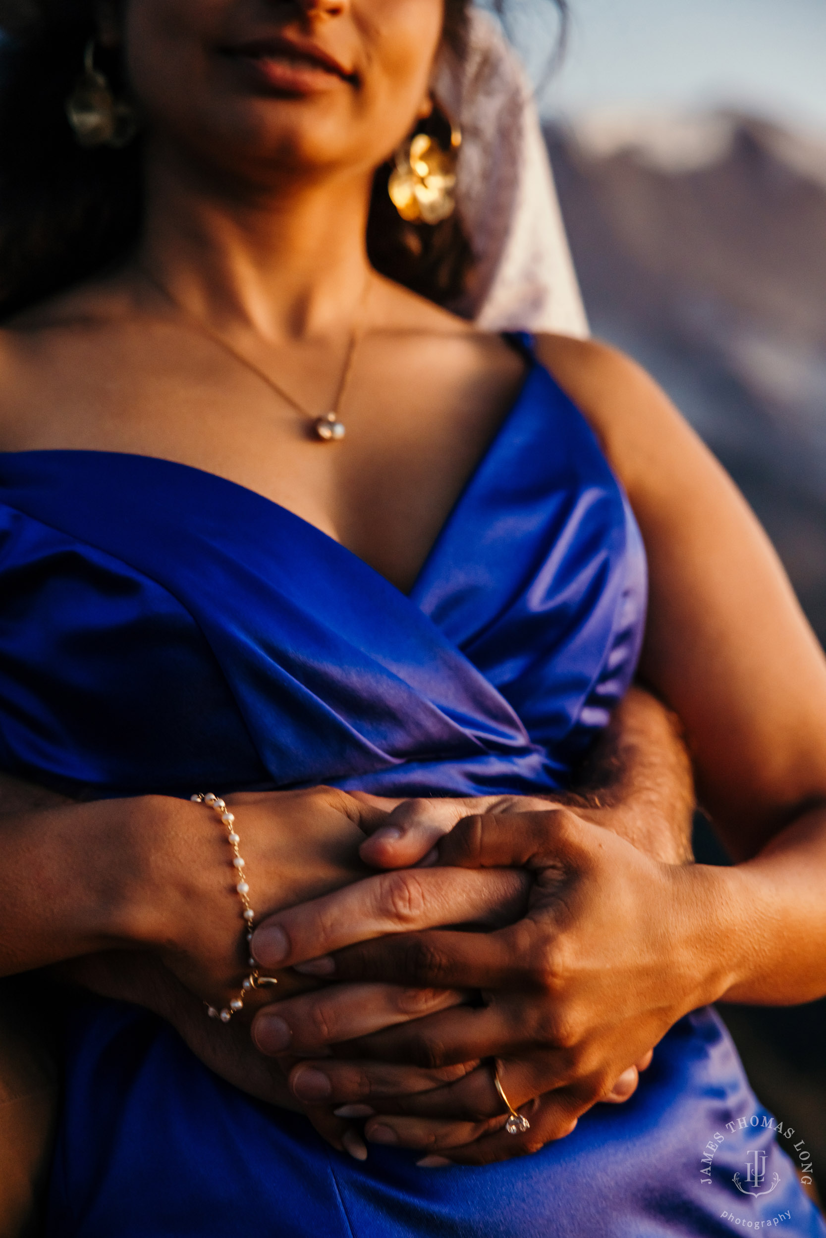 Mount Rainier adventure engagement by Seattle adventure wedding photographer James Thomas Long Photography