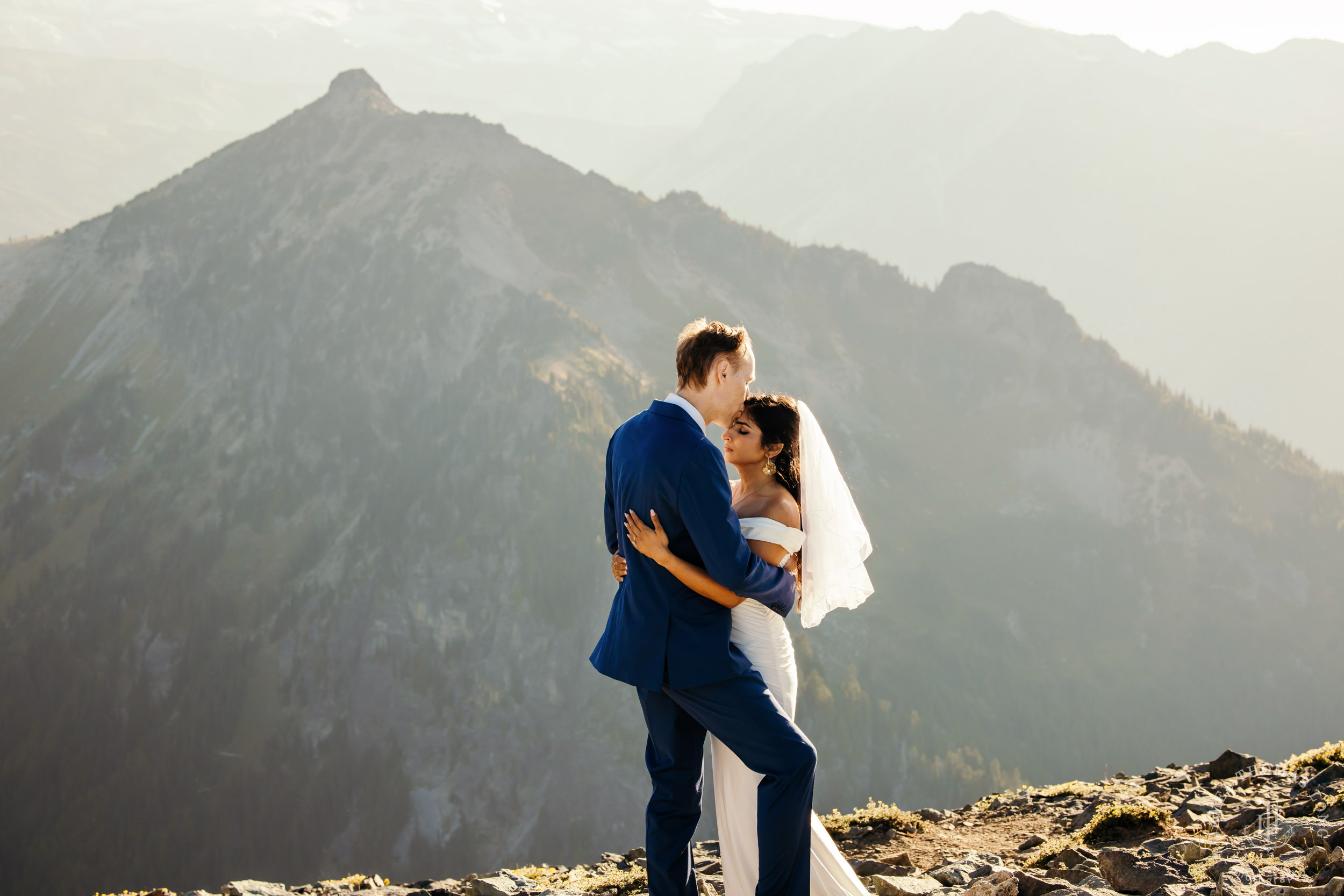 Mount Rainier adventure engagement by Seattle adventure wedding photographer James Thomas Long Photography
