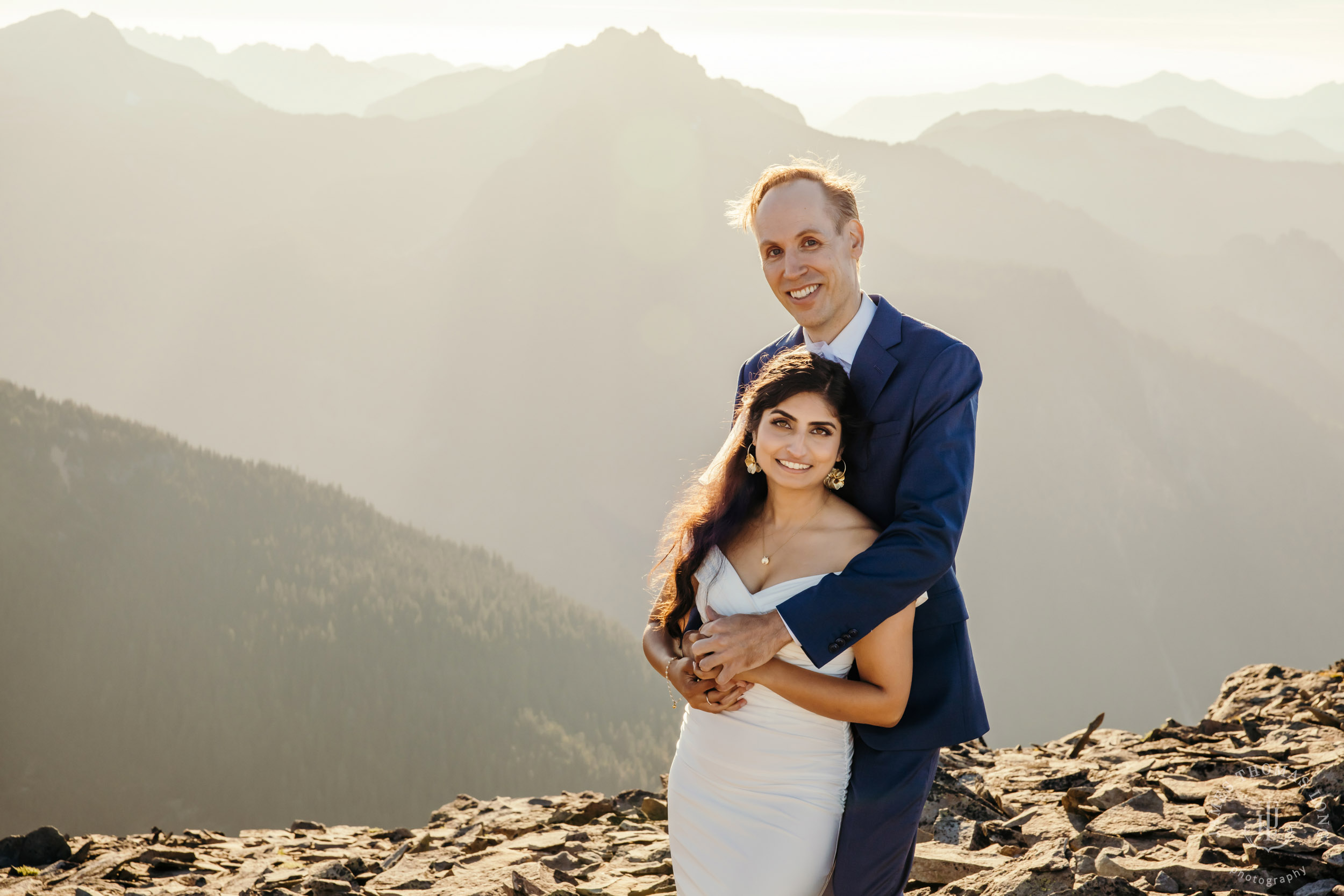 Mount Rainier adventure engagement by Seattle adventure wedding photographer James Thomas Long Photography