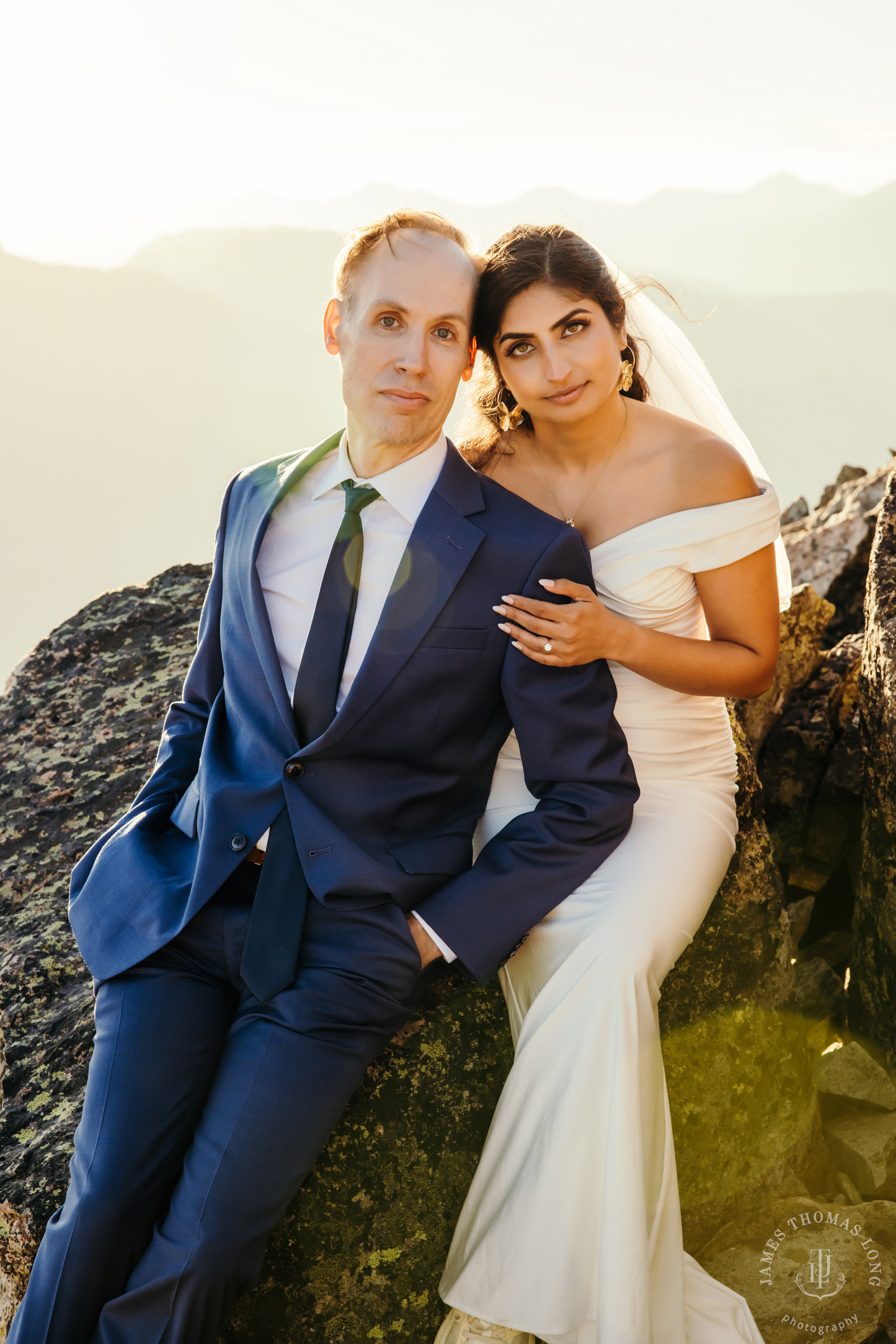 Mount Rainier adventure engagement by Seattle adventure wedding photographer James Thomas Long Photography