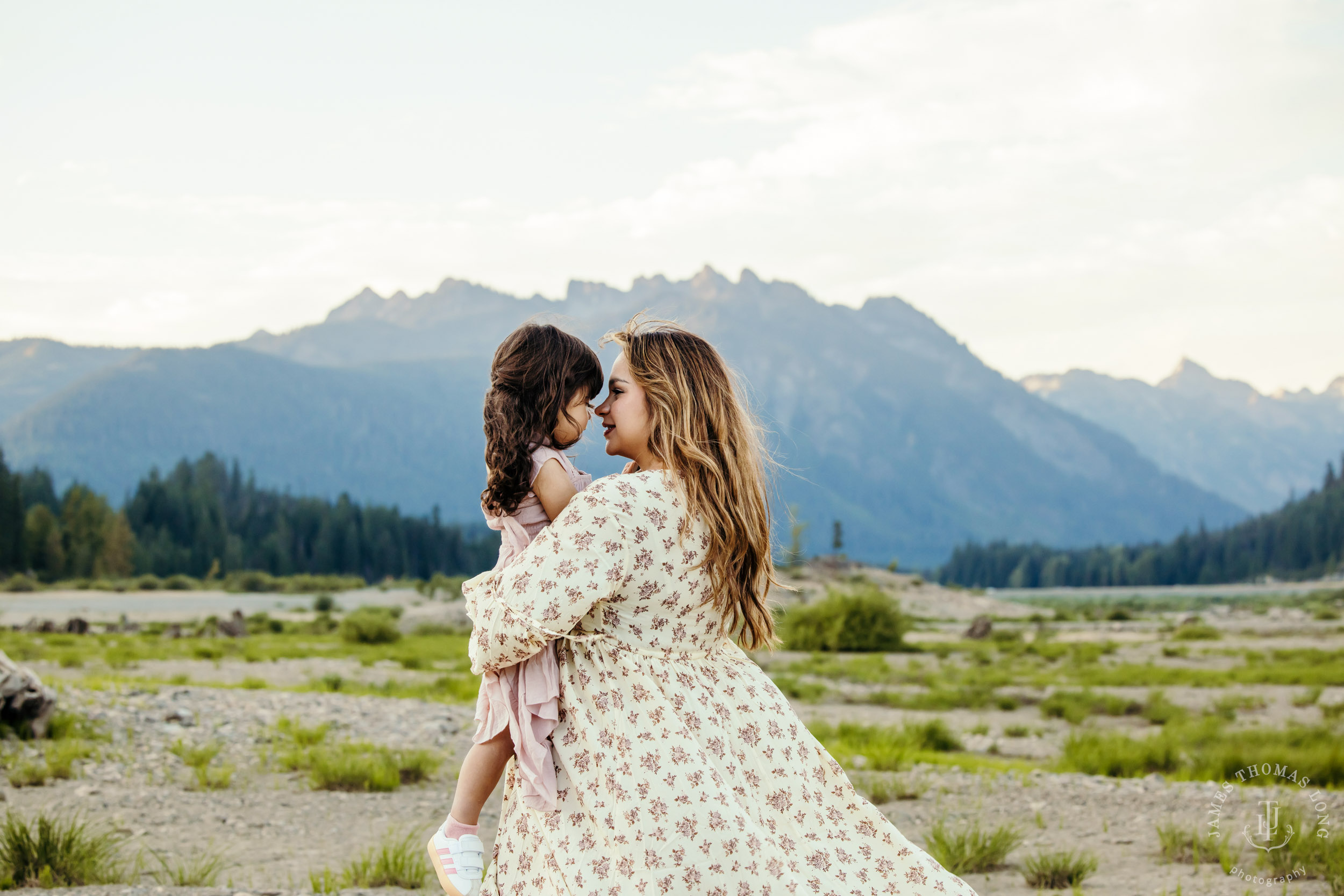 Adventure family photography session in the Cascade Mountains by Seattle family photographer James Thomas Long Photography