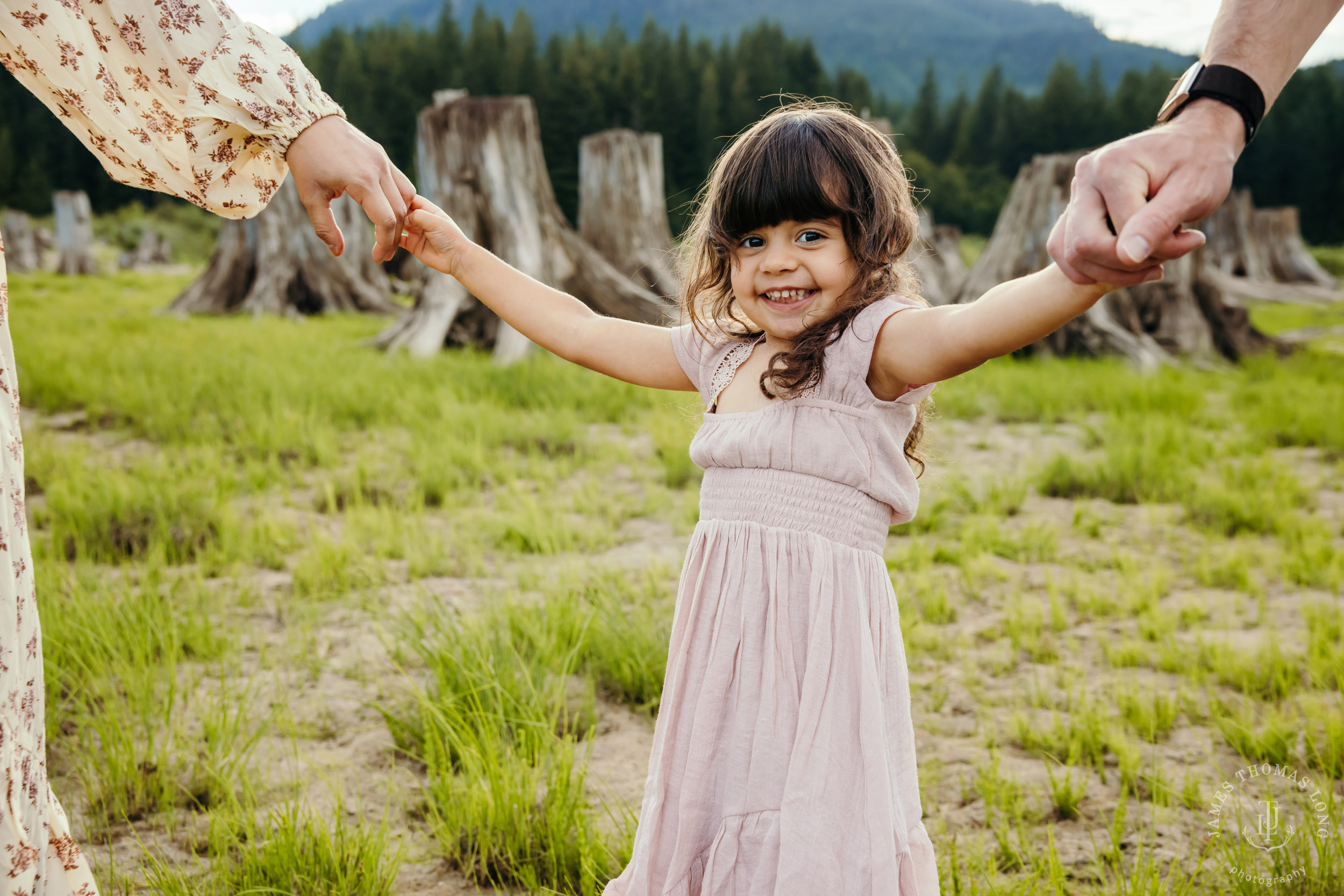 Adventure family photography session in the Cascade Mountains by Seattle family photographer James Thomas Long Photography