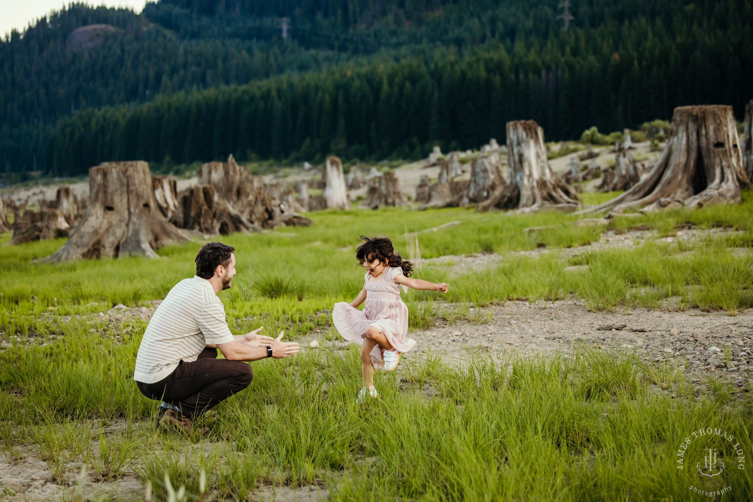 Adventure family photography session in the Cascade Mountains by Seattle family photographer James Thomas Long Photography