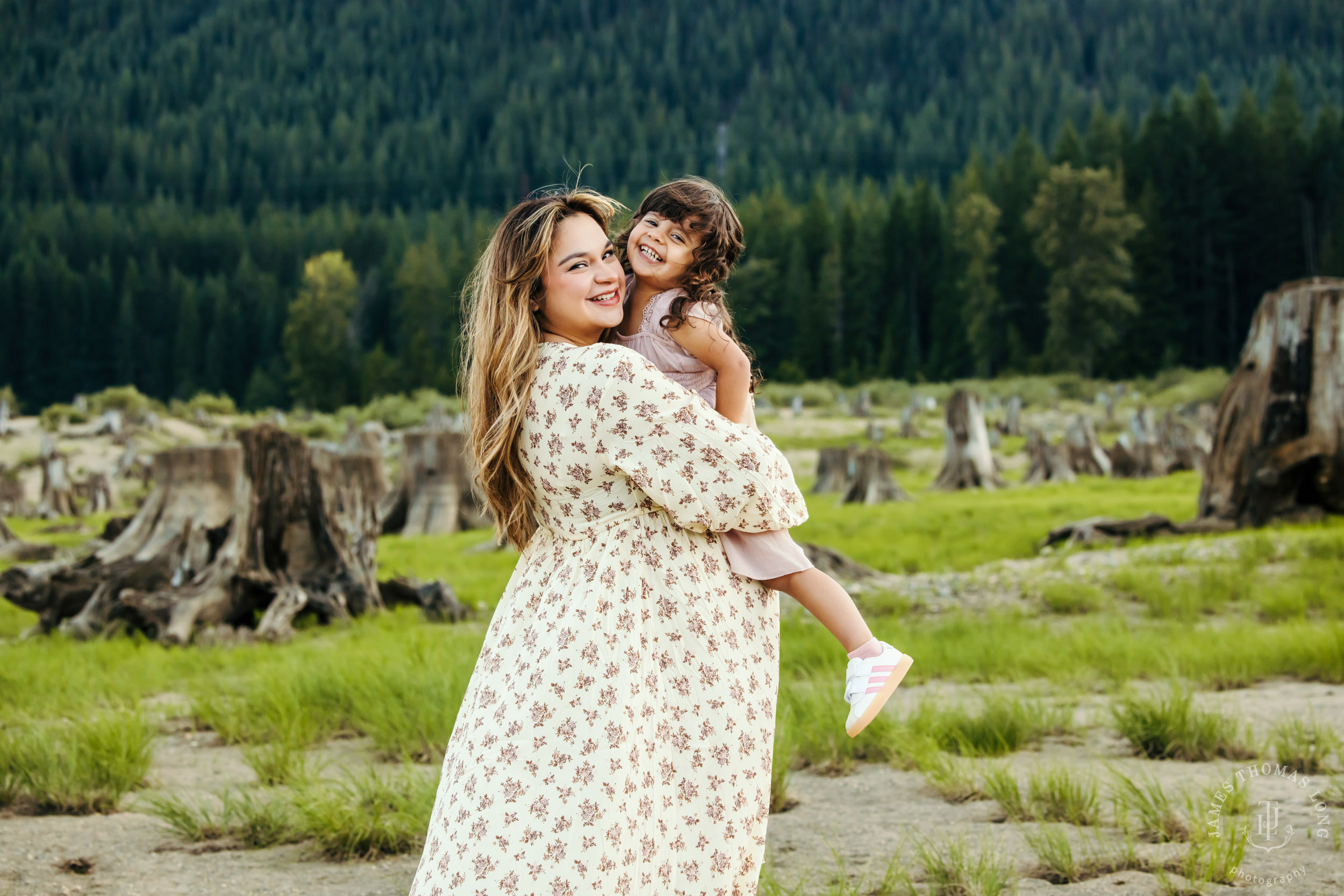 Adventure family photography session in the Cascade Mountains by Seattle family photographer James Thomas Long Photography