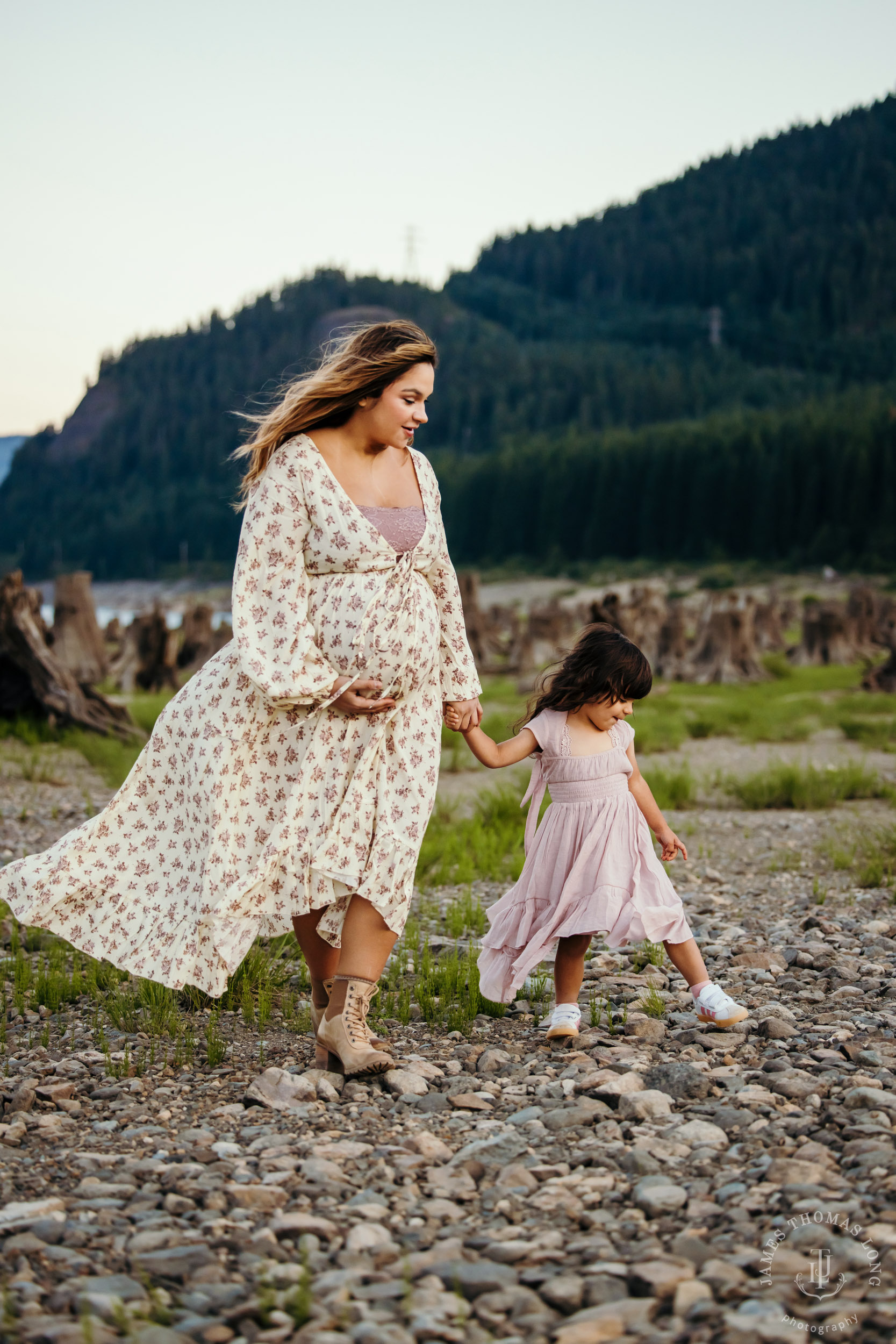 Adventure family photography session in the Cascade Mountains by Seattle family photographer James Thomas Long Photography