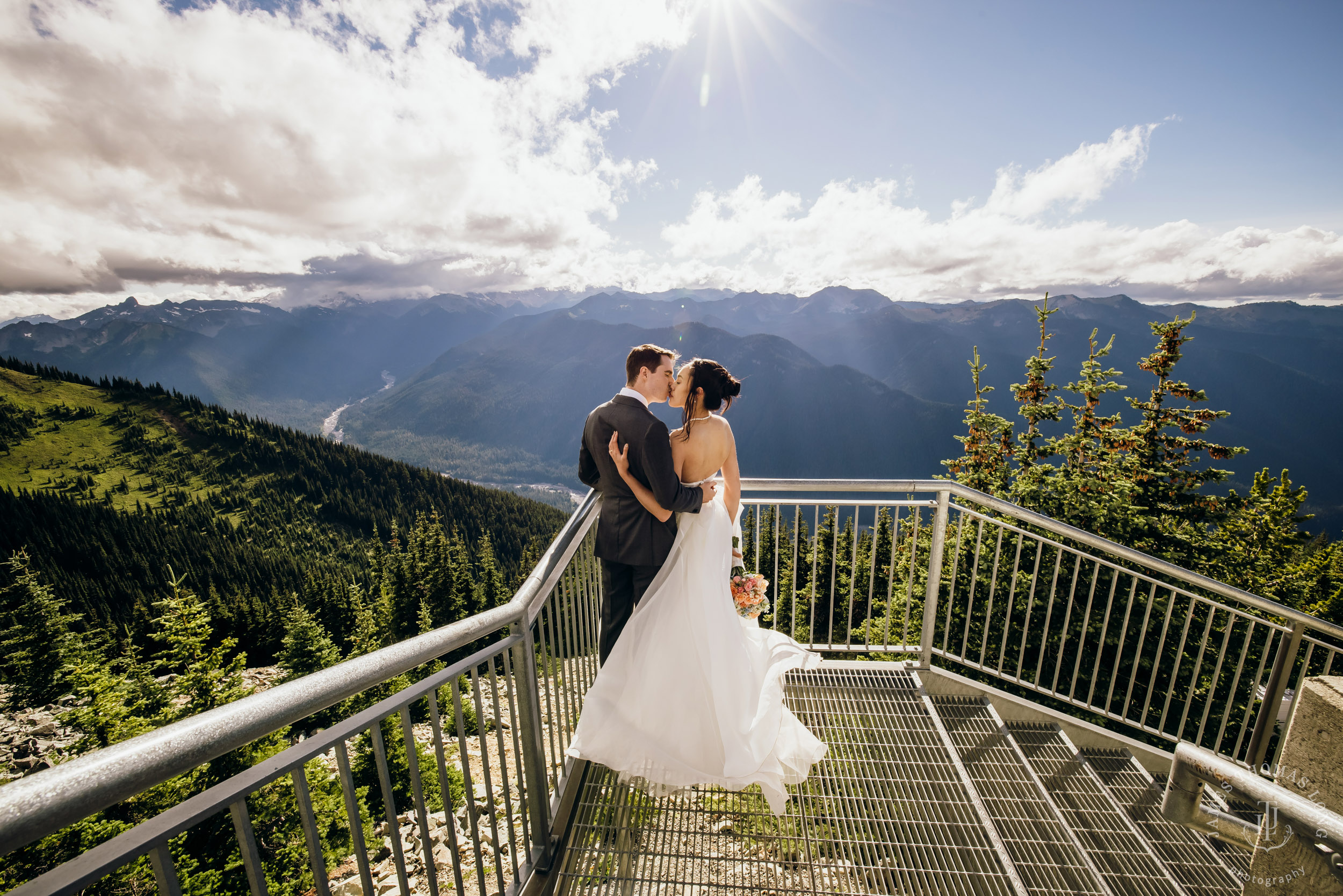 Crystal Mountain wedding by Seattle wedding photographer James Thomas Long Photography