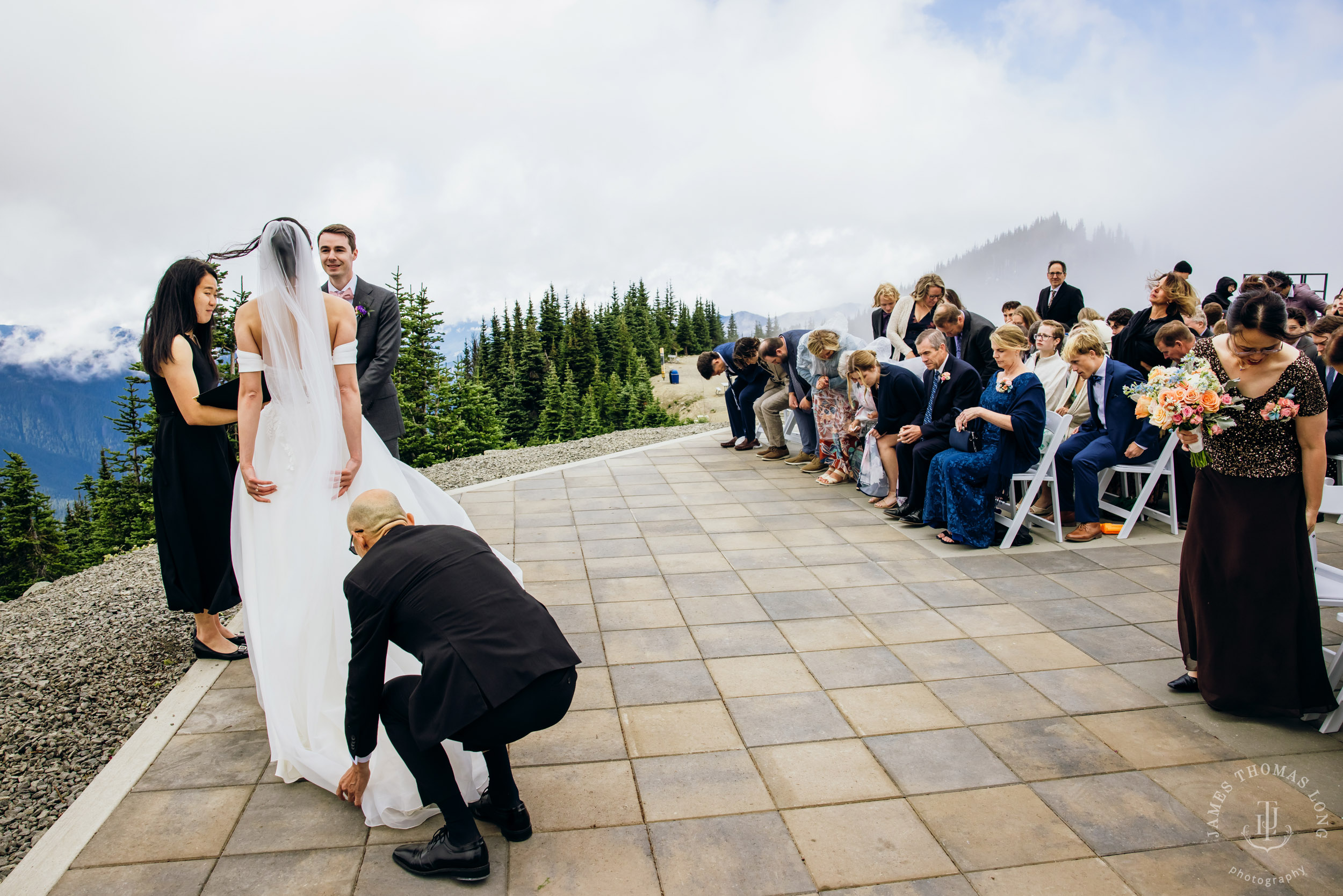 Crystal Mountain wedding by Seattle wedding photographer James Thomas Long Photography