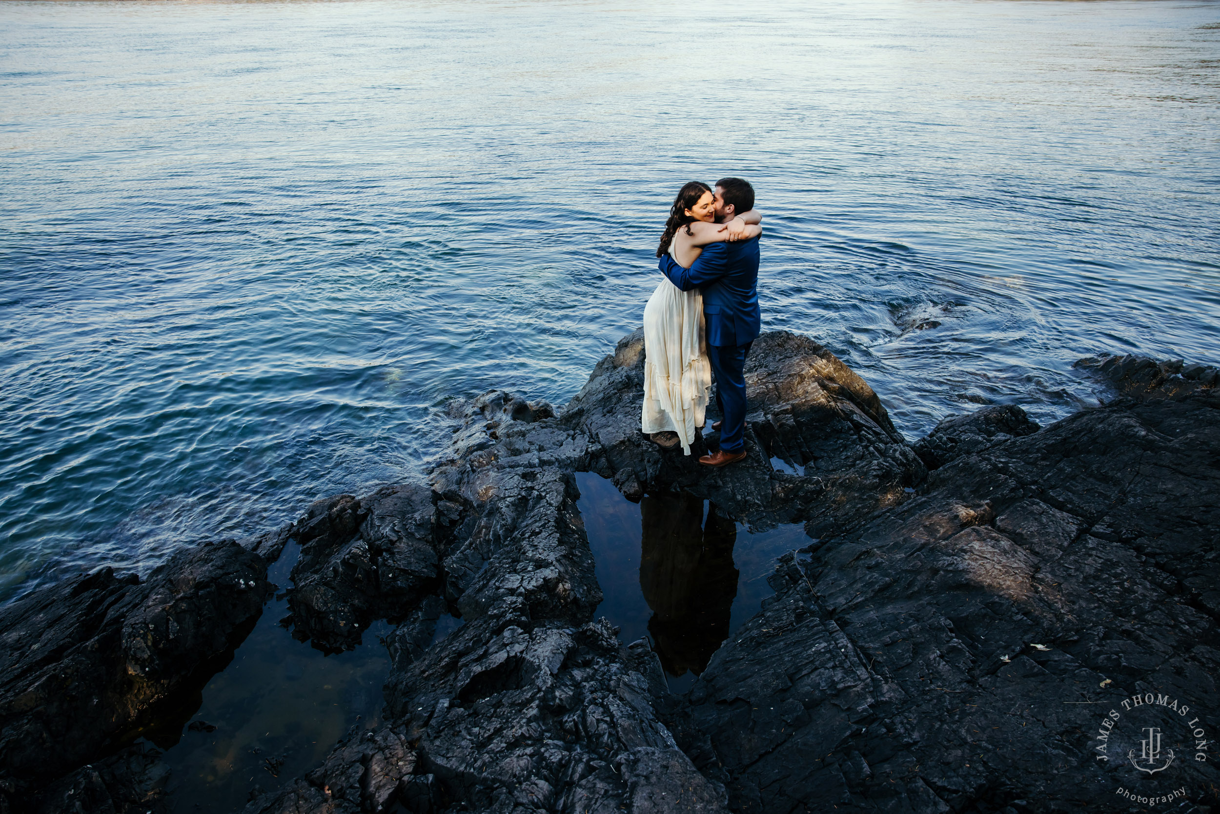 Washington Coast adventure engagement session by Seattle wedding photographer James Thomas Long Photography