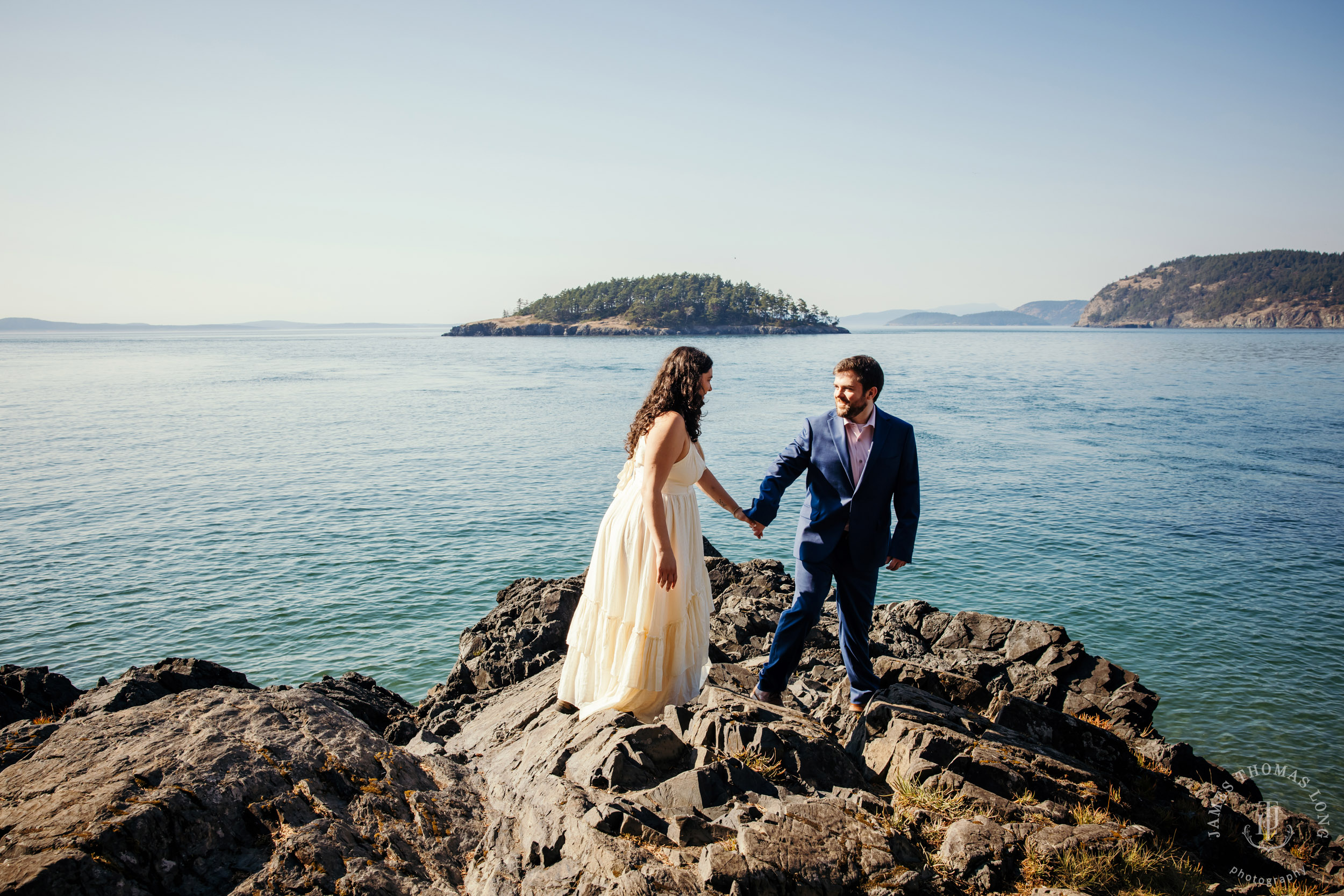Washington Coast adventure engagement session by Seattle wedding photographer James Thomas Long Photography