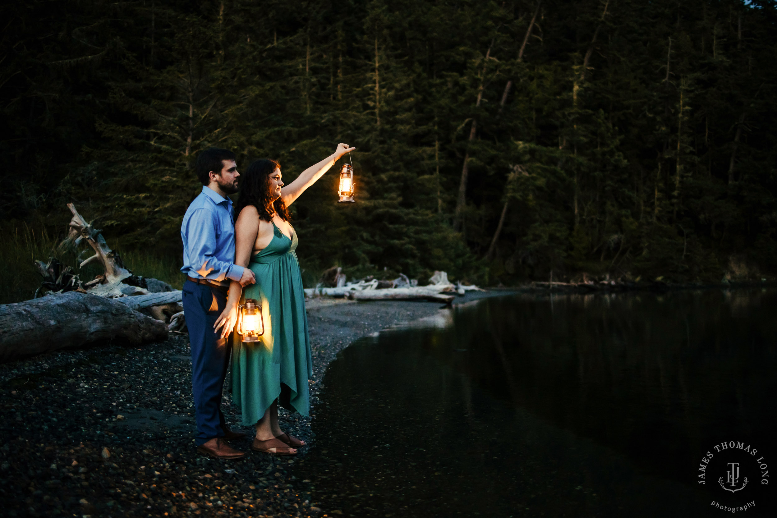 Washington Coast adventure engagement session by Seattle wedding photographer James Thomas Long Photography