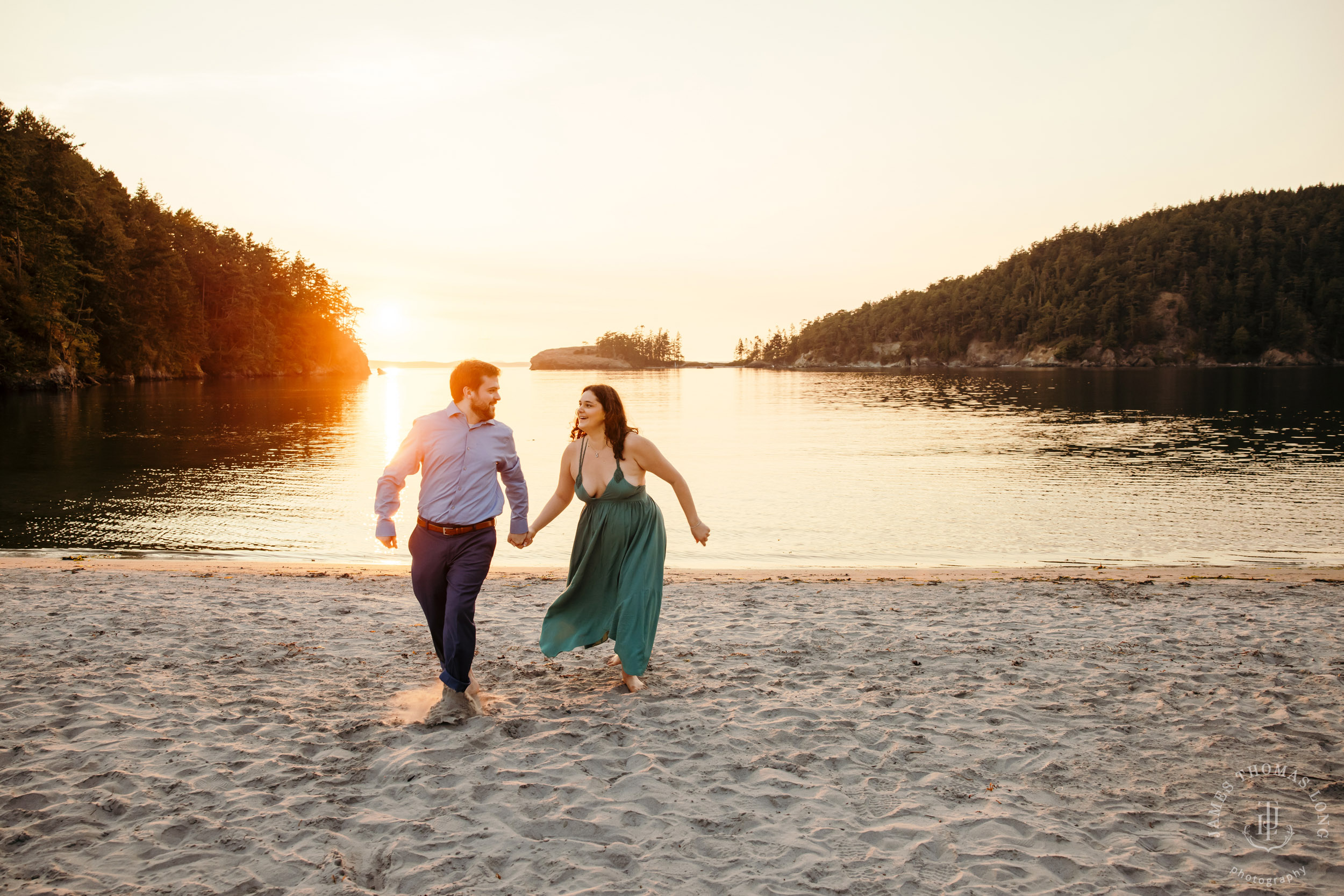 Washington Coast adventure engagement session by Seattle wedding photographer James Thomas Long Photography