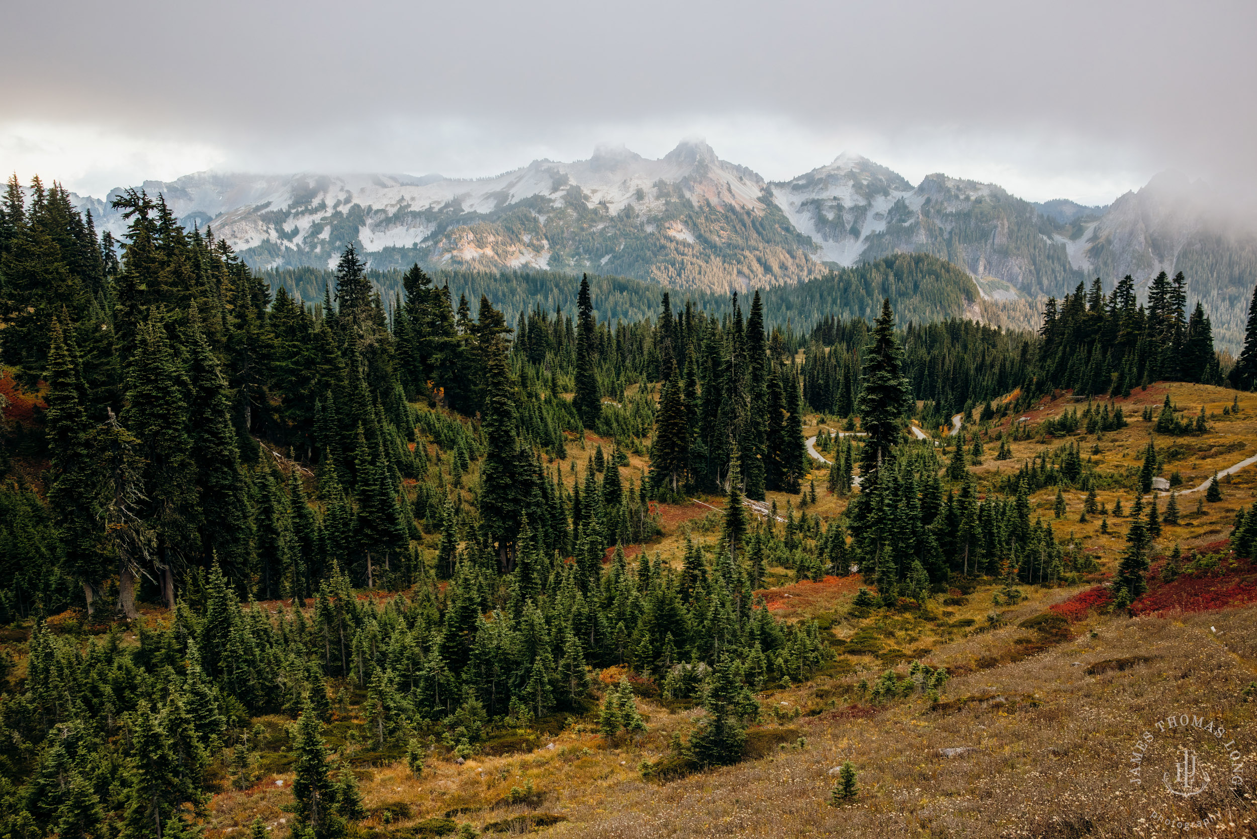 Mount Rainier elopement by Seattle adventure wedding photographer James Thomas Long Photography