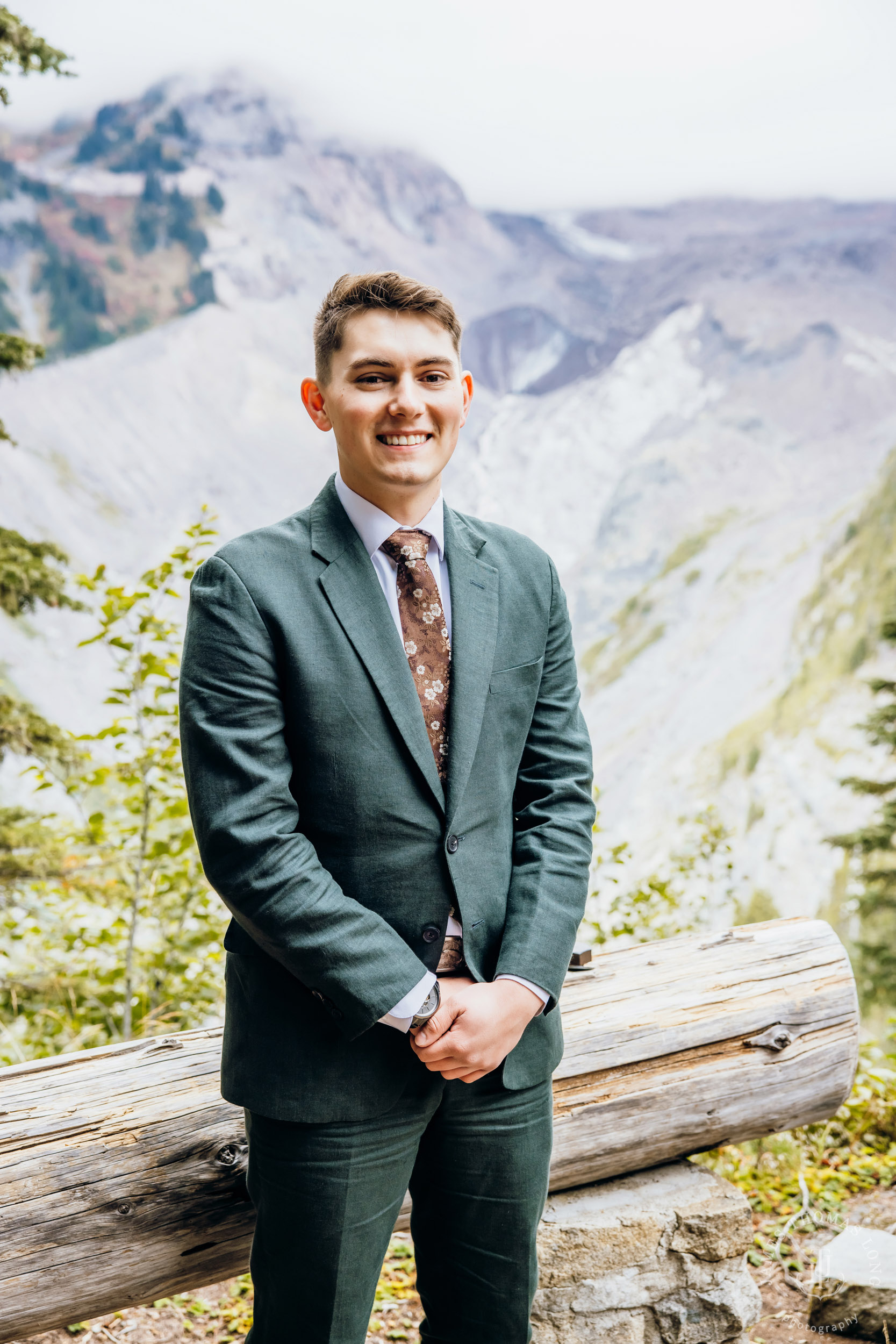 Mount Rainier elopement by Seattle adventure wedding photographer James Thomas Long Photography