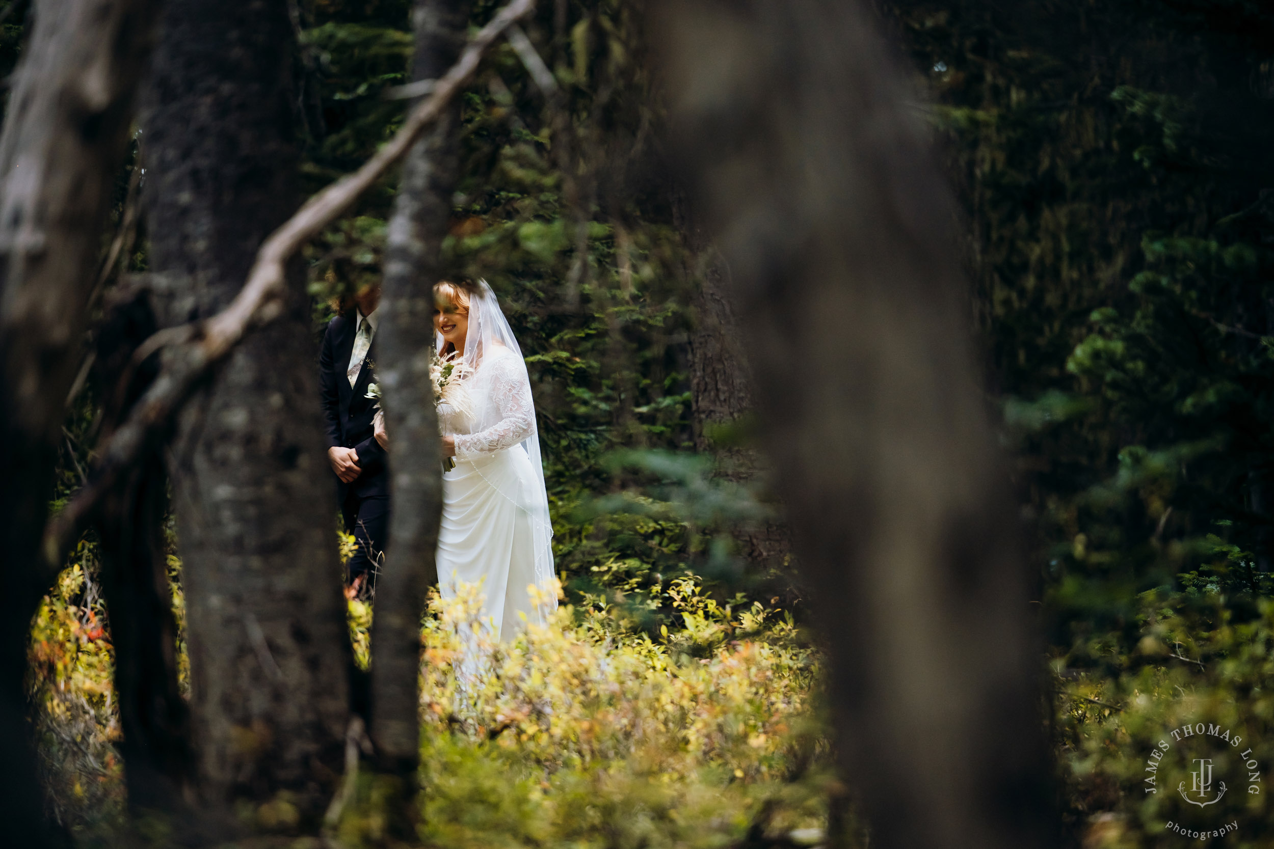 Mount Rainier elopement by Seattle adventure wedding photographer James Thomas Long Photography