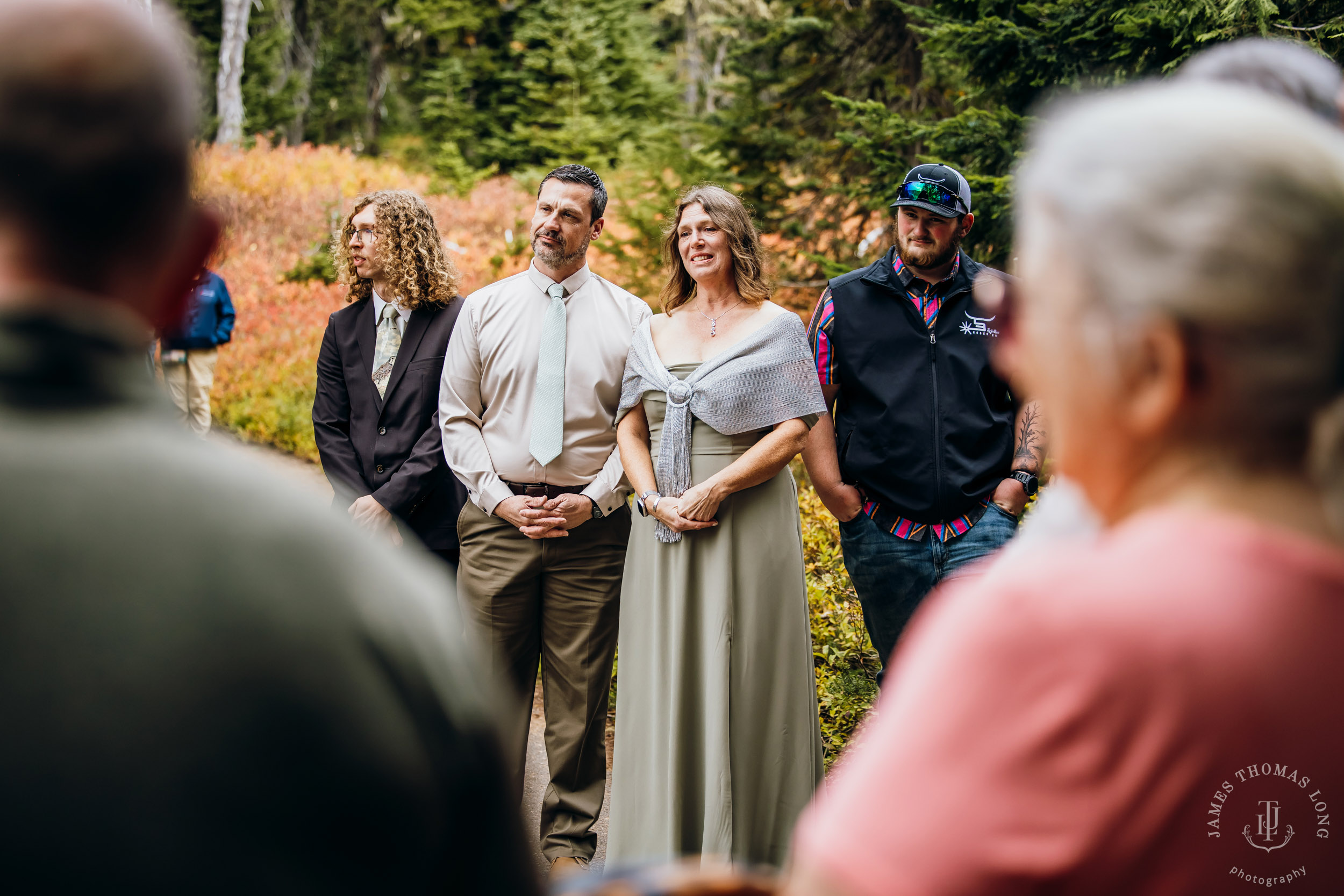 Mount Rainier elopement by Seattle adventure wedding photographer James Thomas Long Photography