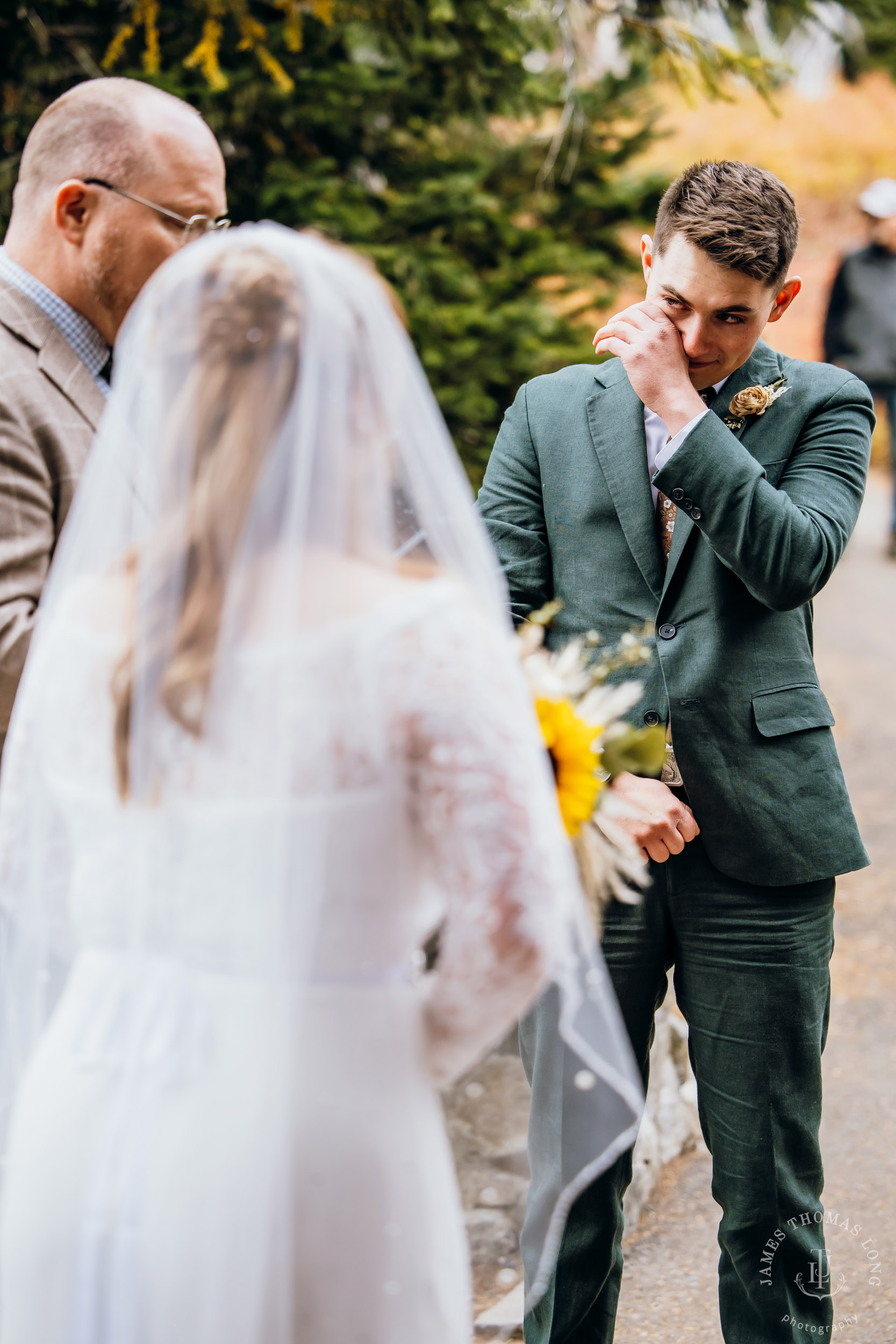 Mount Rainier elopement by Seattle adventure wedding photographer James Thomas Long Photography