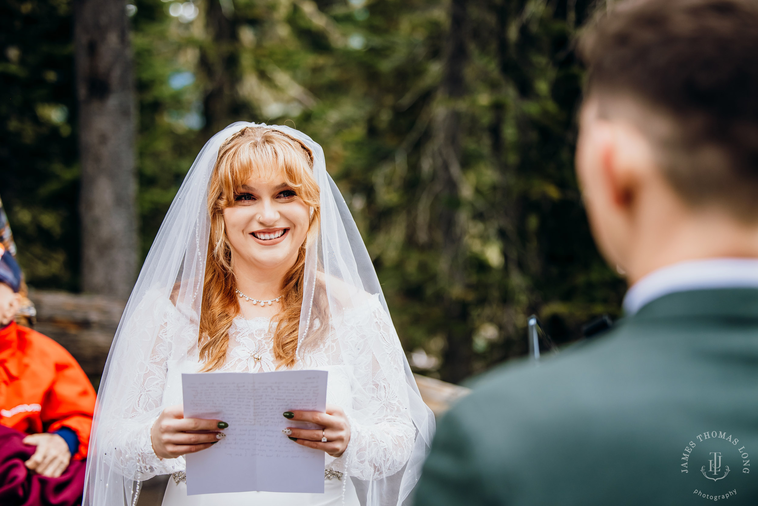 Mount Rainier elopement by Seattle adventure wedding photographer James Thomas Long Photography