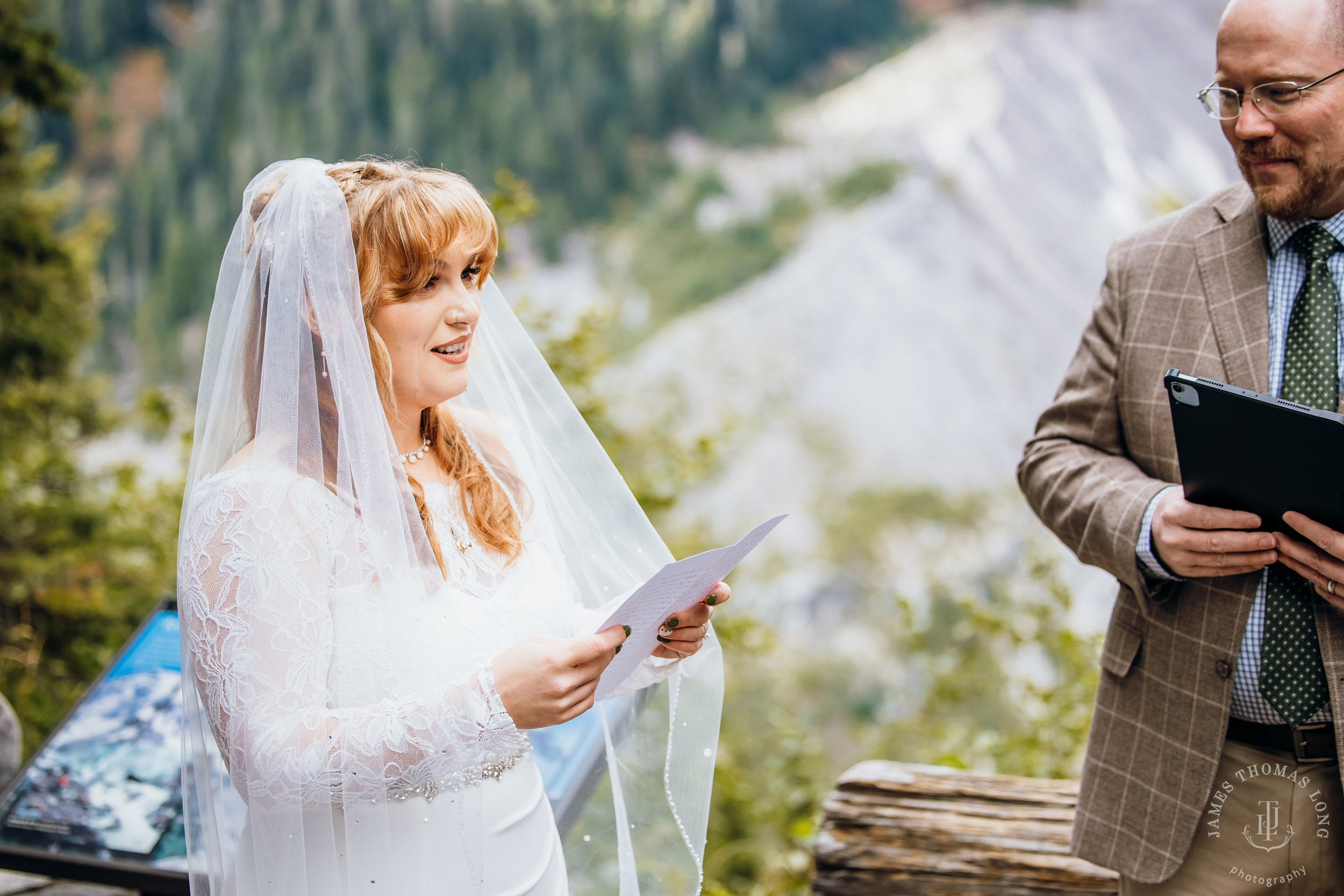 Mount Rainier elopement by Seattle adventure wedding photographer James Thomas Long Photography