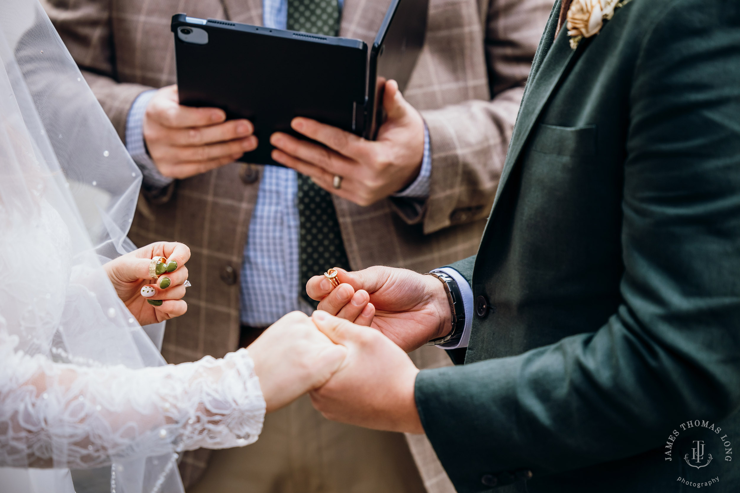 Mount Rainier elopement by Seattle adventure wedding photographer James Thomas Long Photography