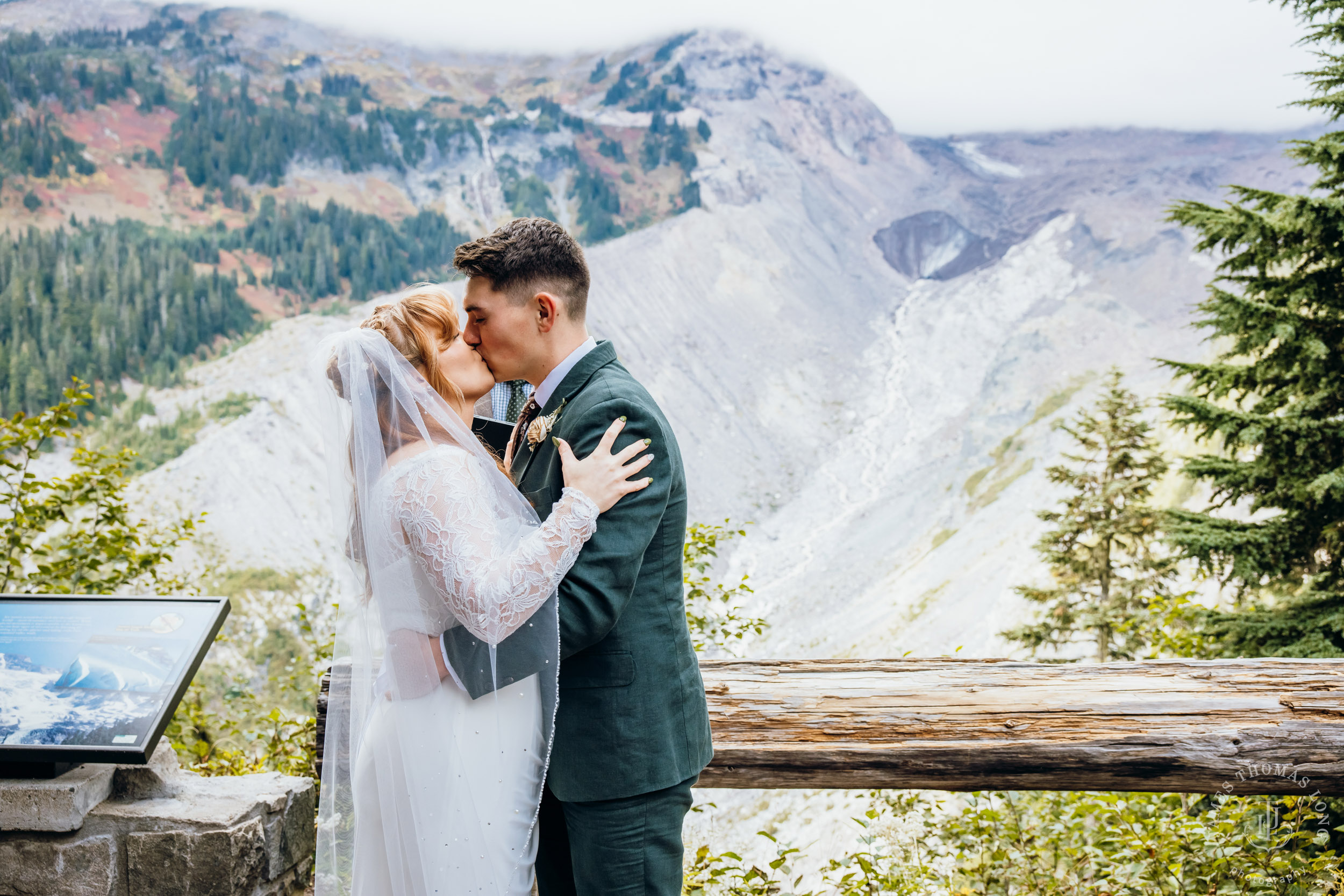 Mount Rainier elopement by Seattle adventure wedding photographer James Thomas Long Photography