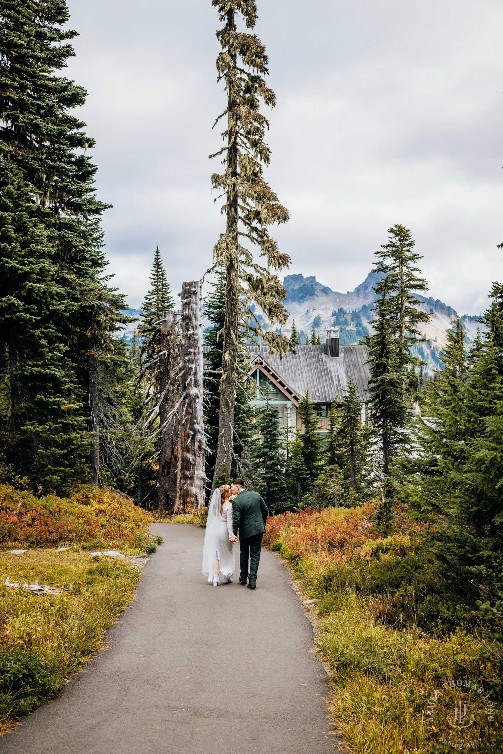 Mount Rainier elopement by Seattle adventure wedding photographer James Thomas Long Photography