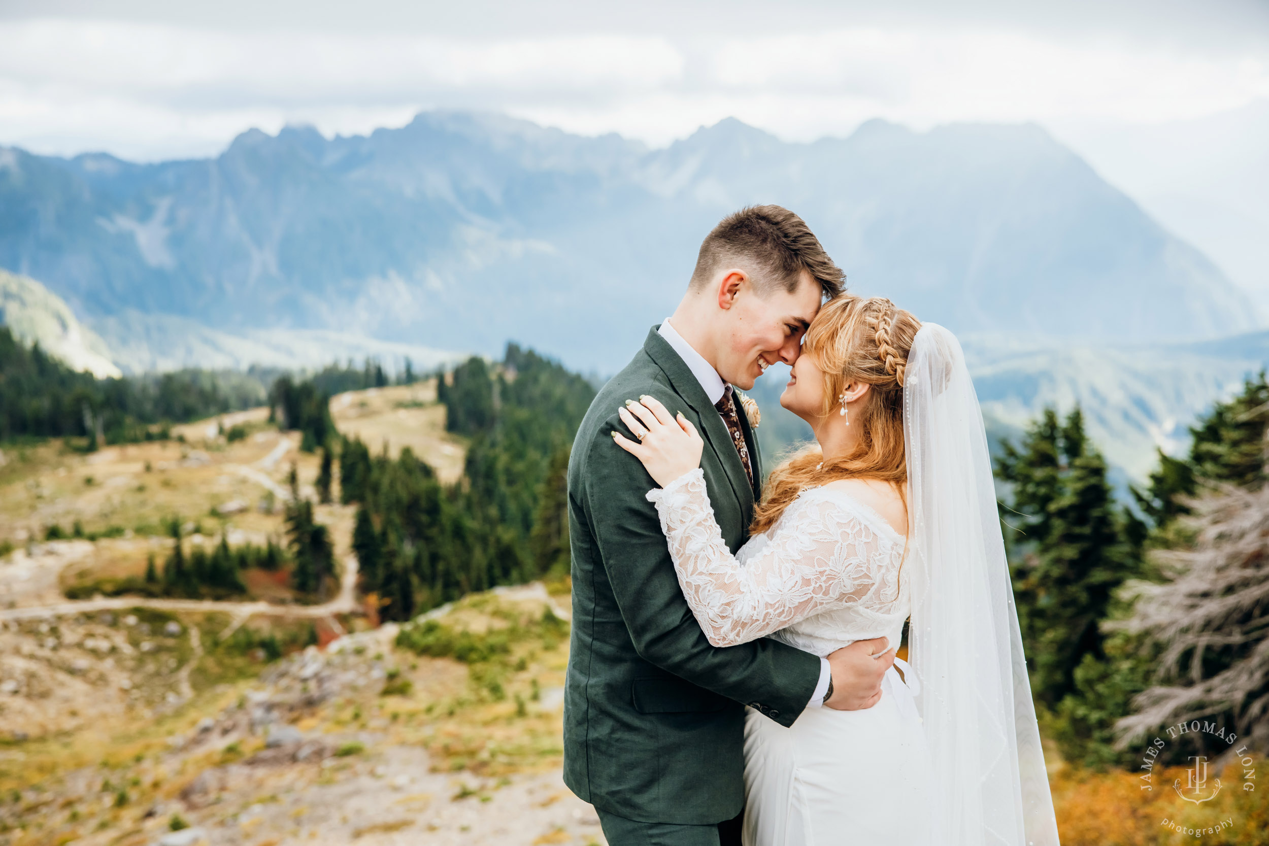 Mount Rainier elopement by Seattle adventure wedding photographer James Thomas Long Photography