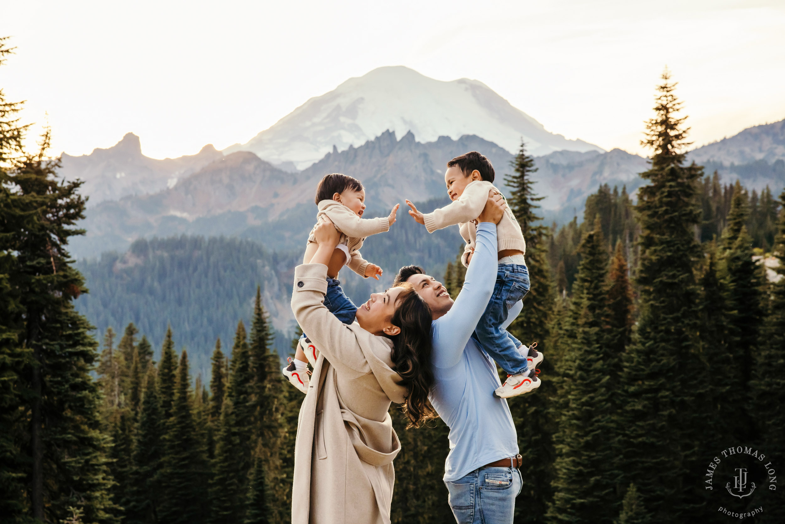 Mount Rainier family photography session by Bellevue family photographer James Thomas Long Photographya